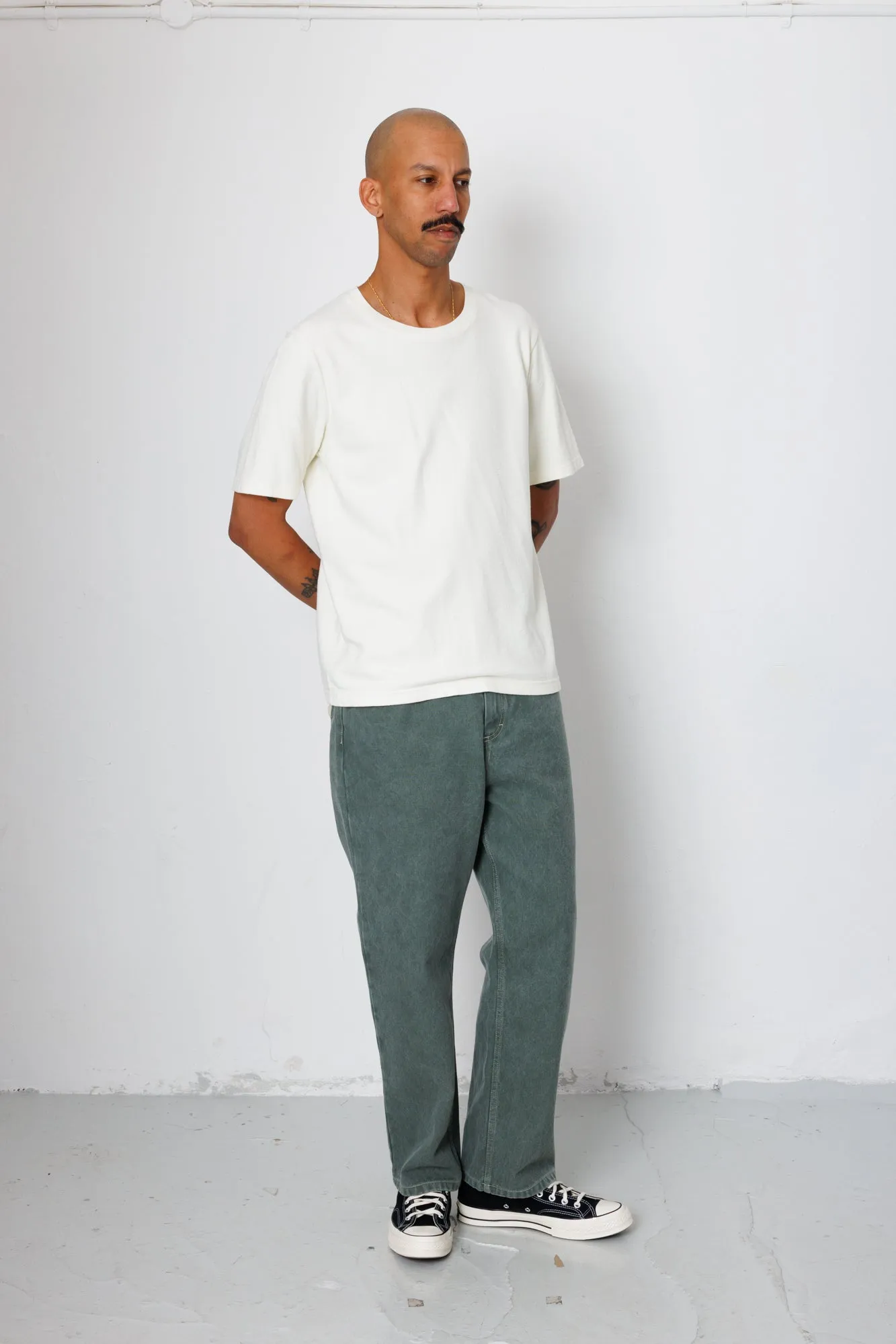 Short Sleeve Textured T-Shirt - Ecru sold by Folk product image thumbnail 2