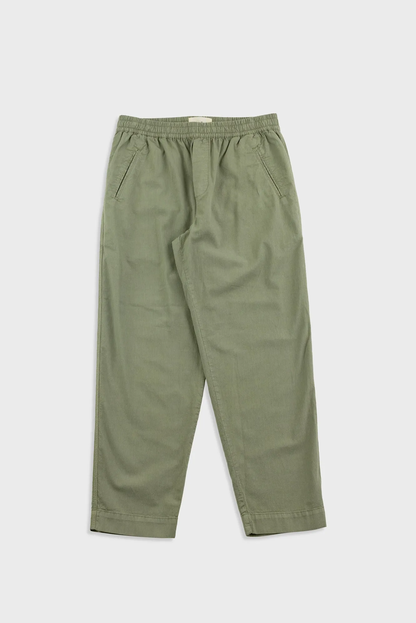 Drawcord Assembly Pant - Light Sage Mini Stripe sold by Folk
