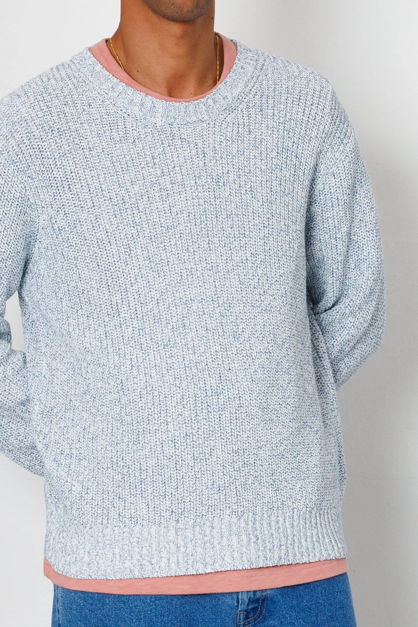 Chain Crew - Melange Light Blue sold by Folk product image thumbnail 4