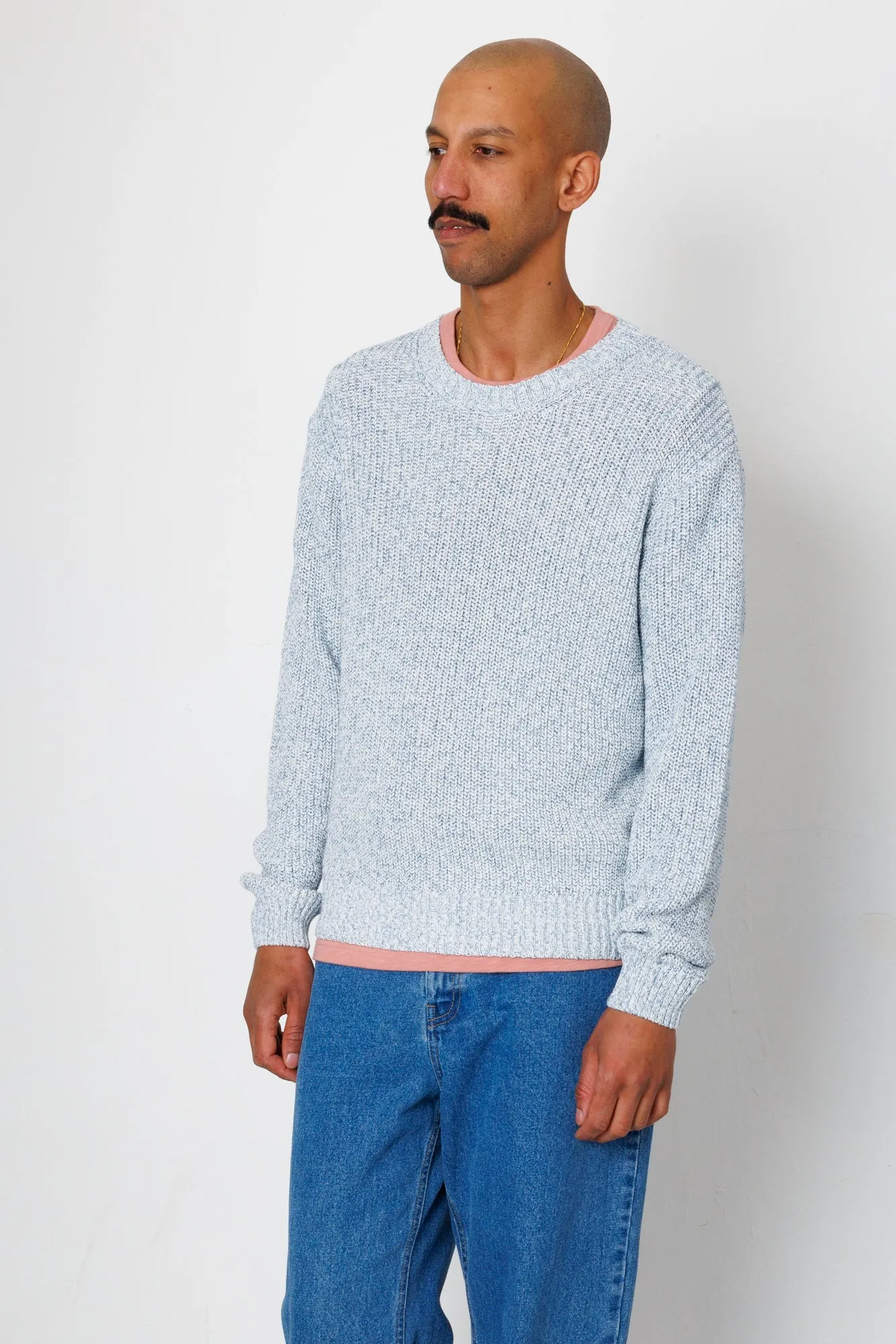 Chain Crew - Melange Light Blue sold by Folk product image thumbnail 3