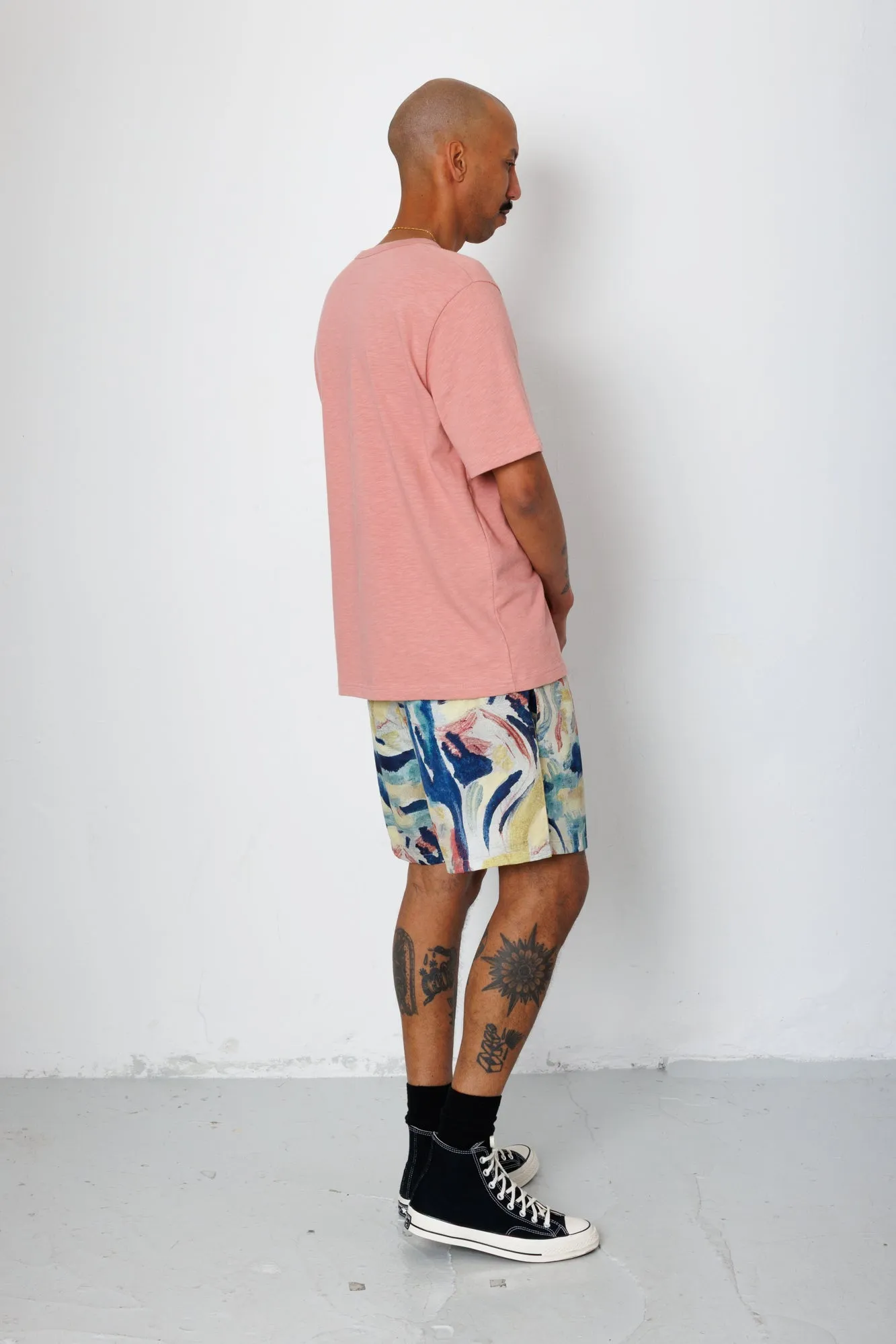 Slub Embroidery T-Shirt - Dusty Pink Parrot | Folk x Goss Brothers sold by Folk product image thumbnail 5