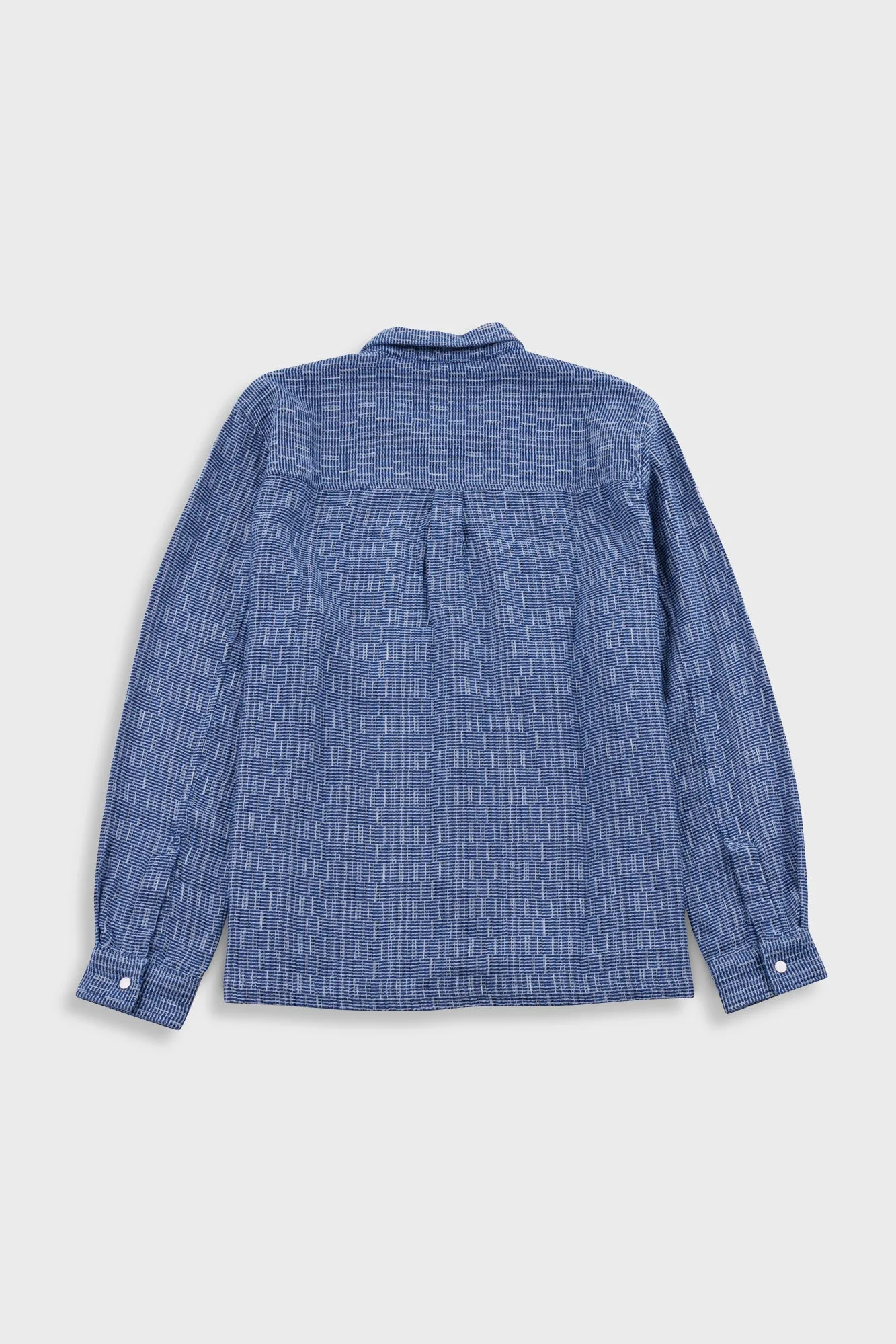 Patch Overshirt - Blue Basketweave sold by Folk product image thumbnail 3