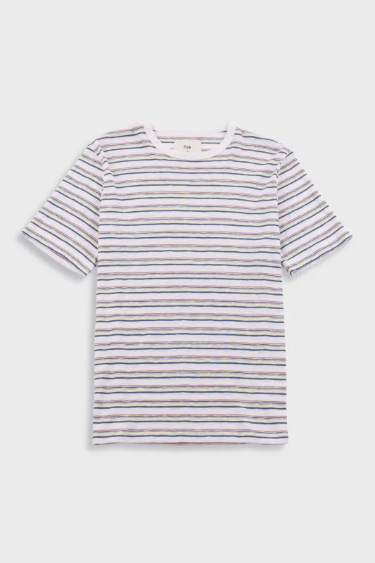 Multistripe T-Shirt - Ecru Paradiso Stripe made by Folk