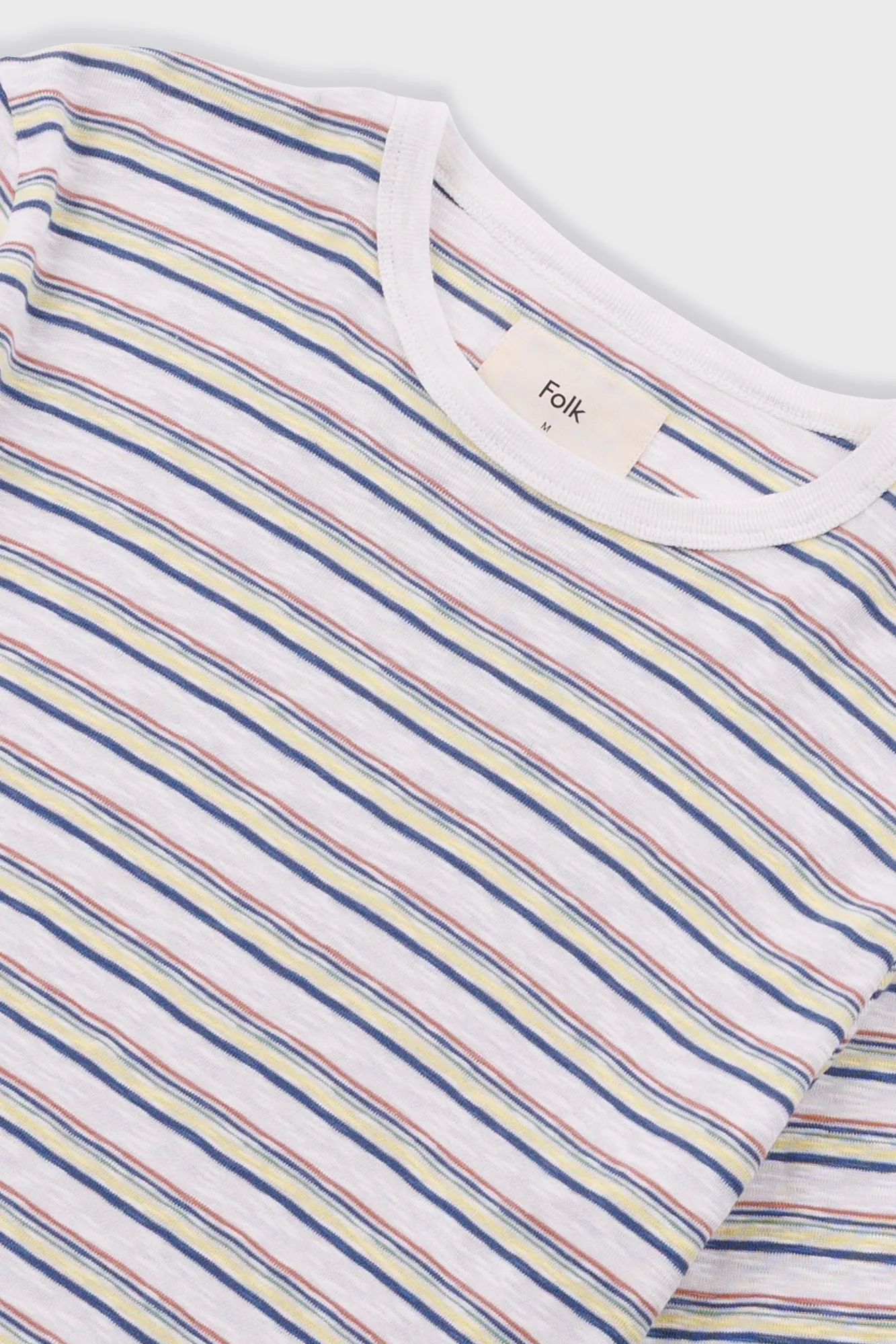 Multistripe T-Shirt - Ecru Paradiso Stripe sold by Folk product image thumbnail 5