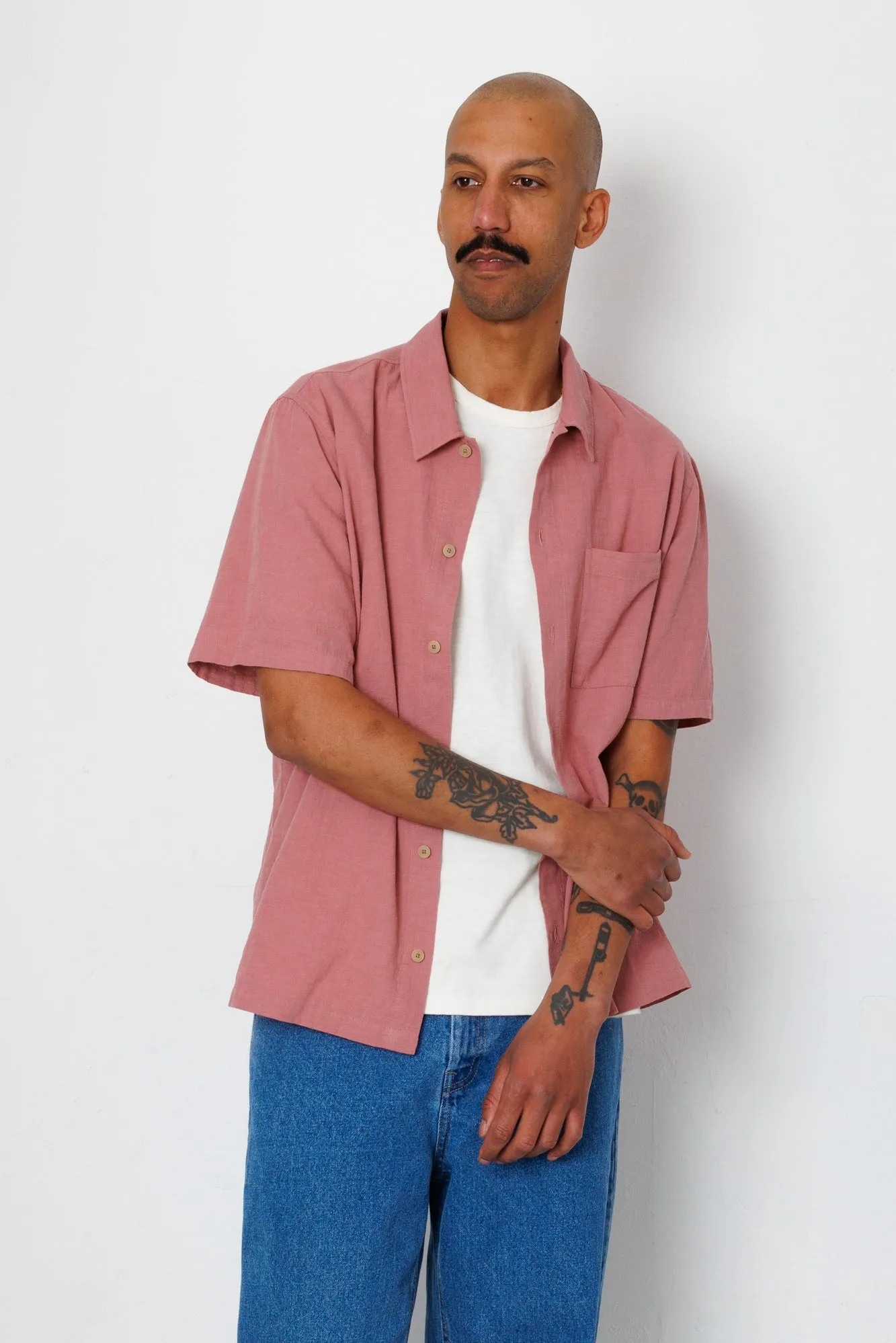 Gabe Shirt - Dusty Pink sold by Folk product image thumbnail 2
