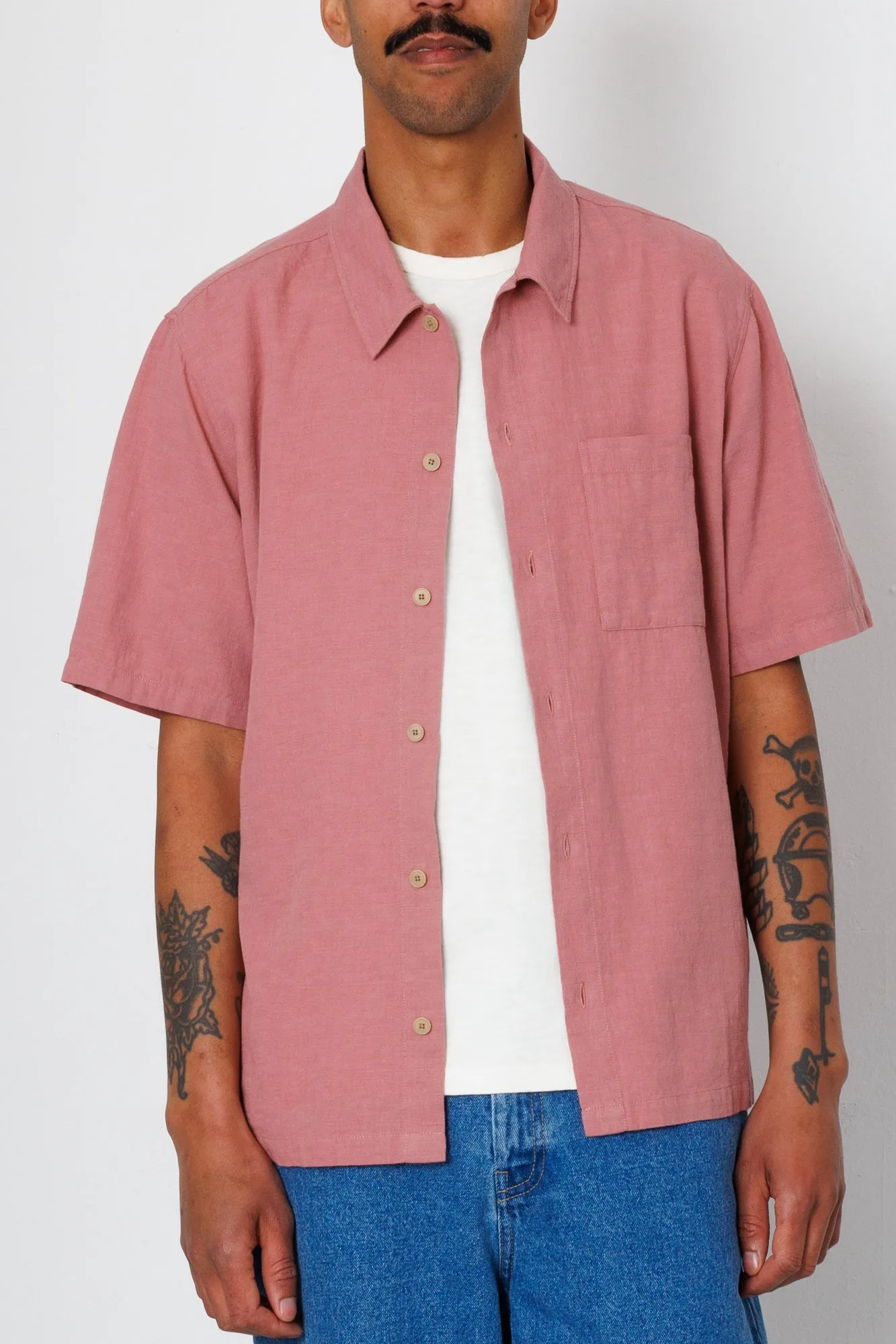 Gabe Shirt - Dusty Pink sold by Folk product image thumbnail 5