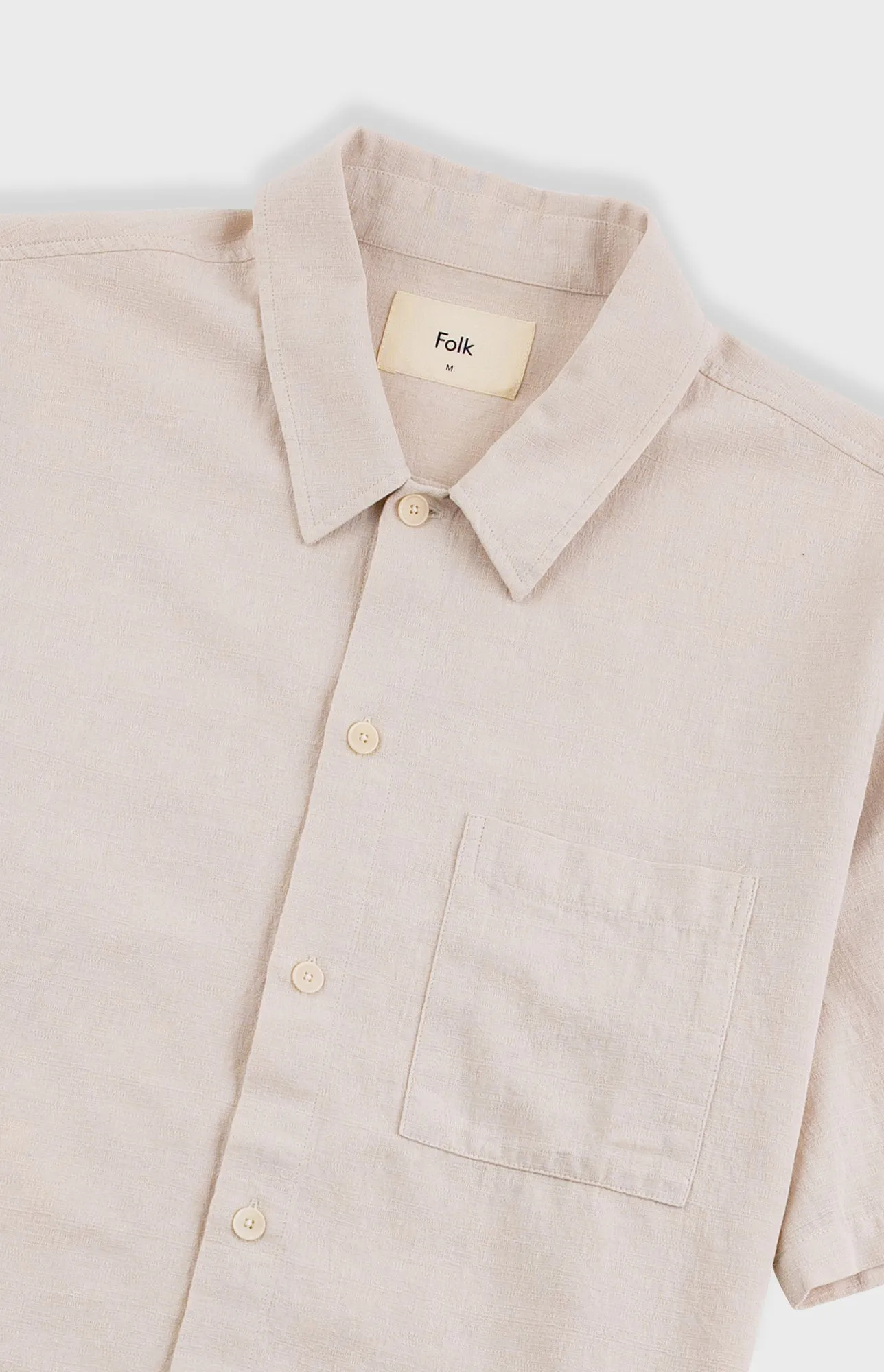 Gabe Shirt - Stone sold by Folk product image thumbnail 4