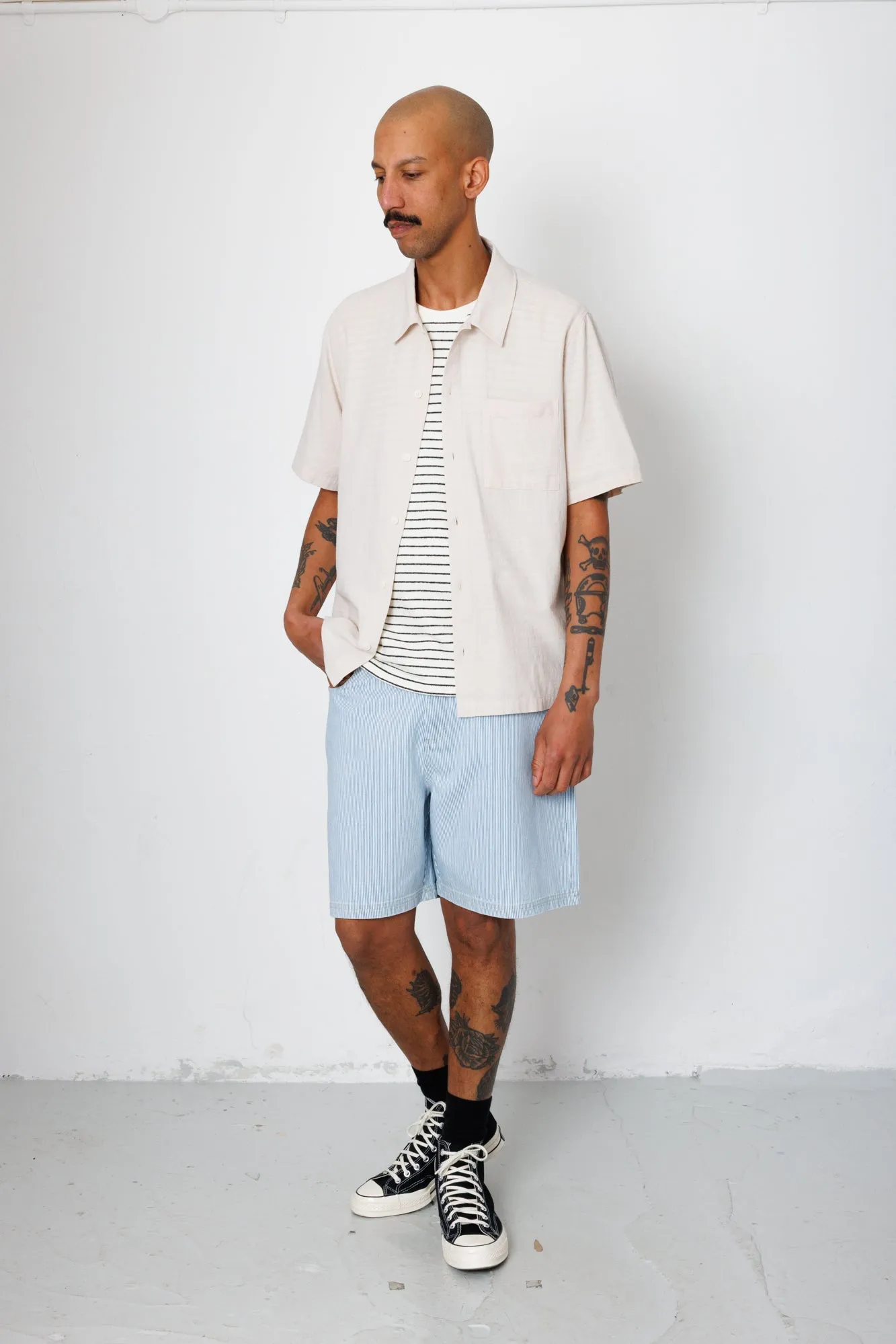Gabe Shirt - Stone sold by Folk product image thumbnail 3
