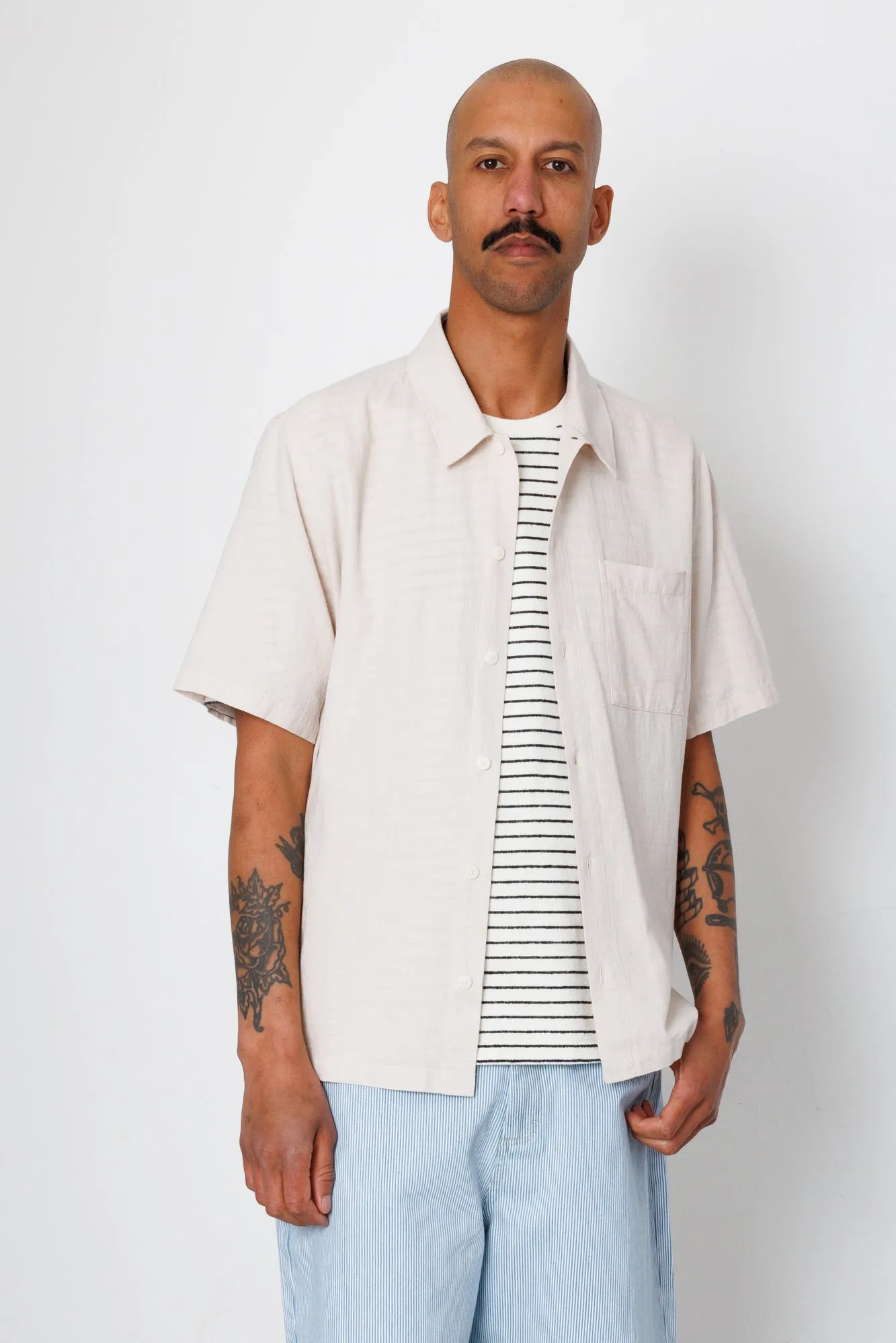 Gabe Shirt - Stone sold by Folk product image thumbnail 2