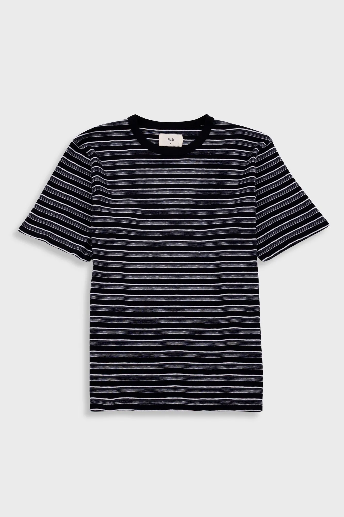 Multistripe T-Shirt - Black Comet Stripe sold by Folk