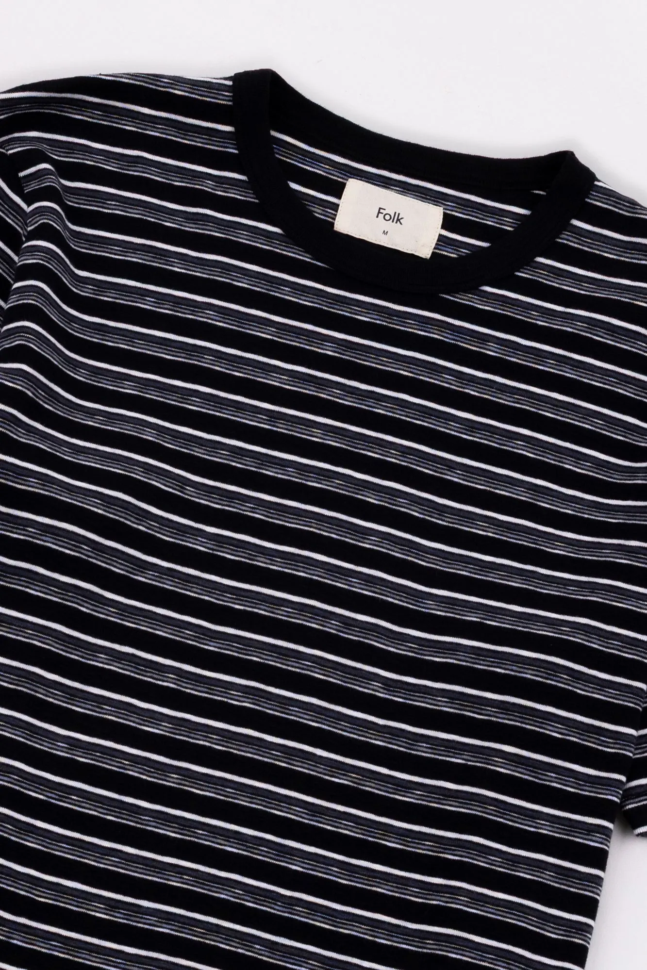 Multistripe T-Shirt - Black Comet Stripe sold by Folk product image thumbnail 4