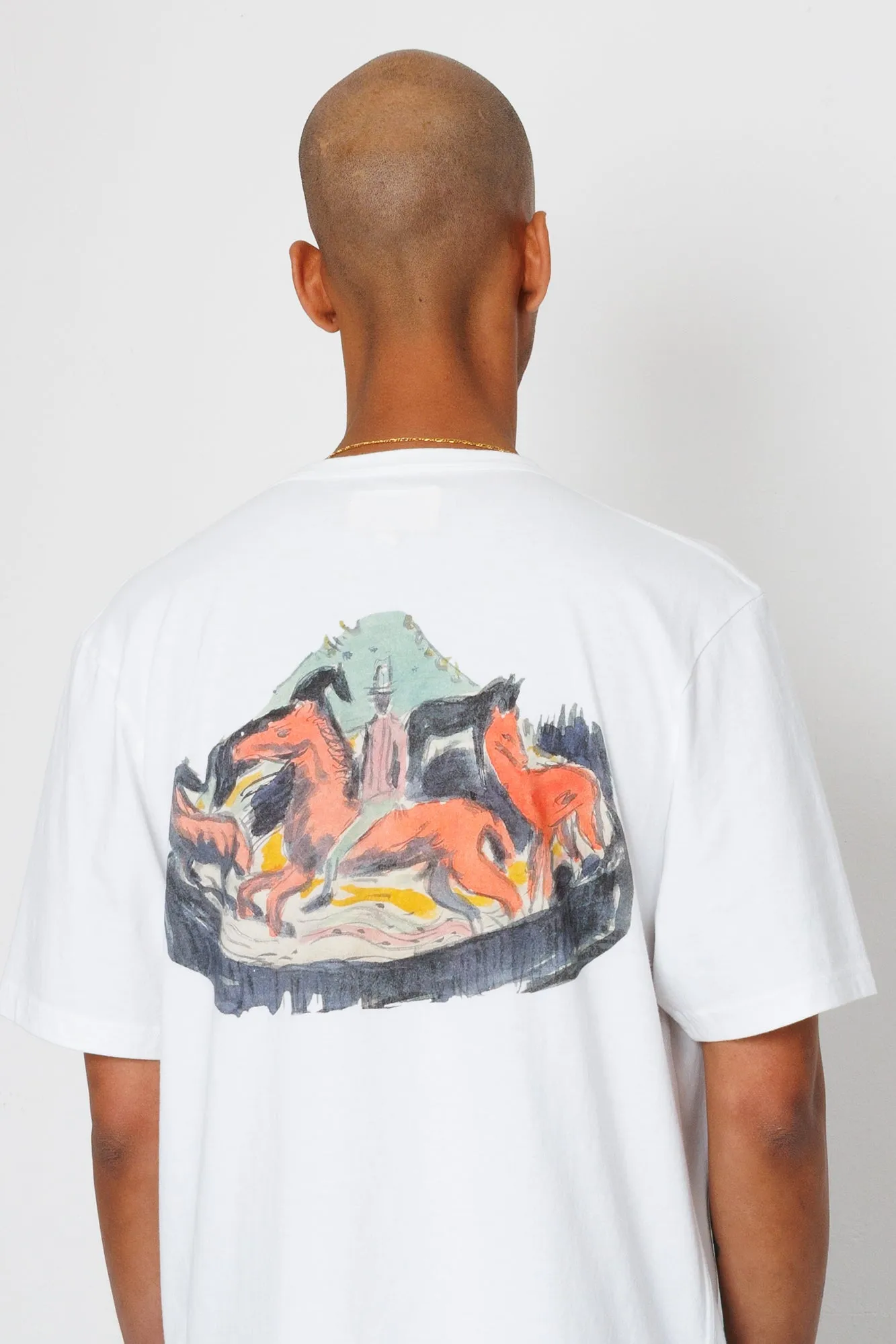 Relaxed T-Shirt - White Carousel | Folk x Goss Brothers sold by Folk product image thumbnail 5