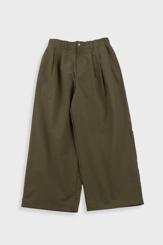Nanga | Poplin Wide Pants - Khaki made by Nanga