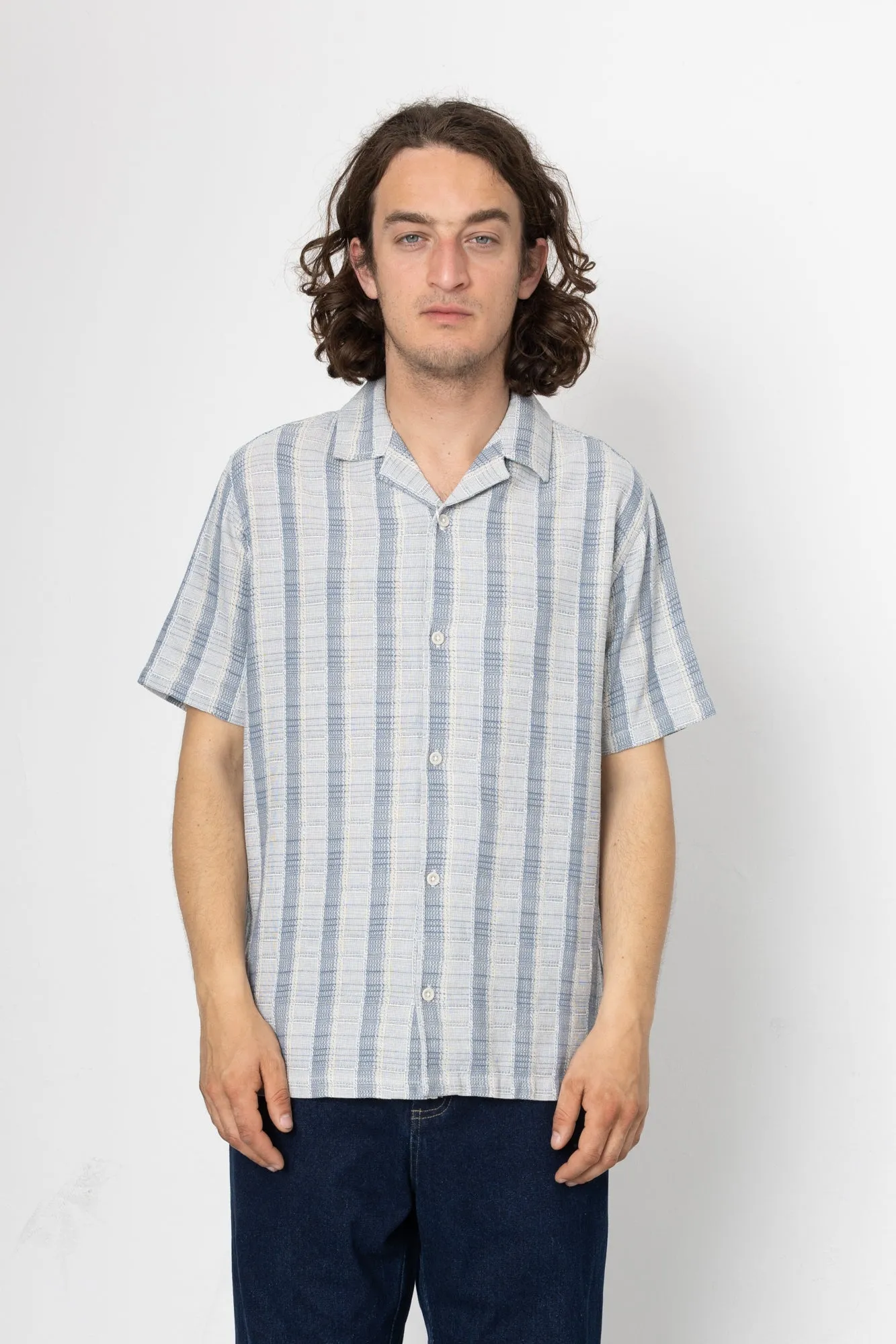 Otis Shirt - Blue sold by Folk