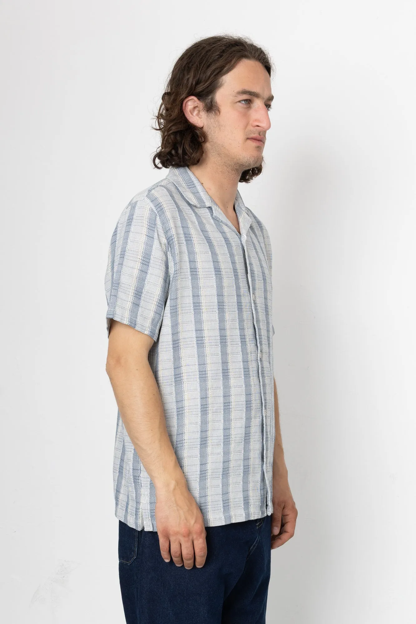 Otis Shirt - Blue sold by Folk product image thumbnail 2