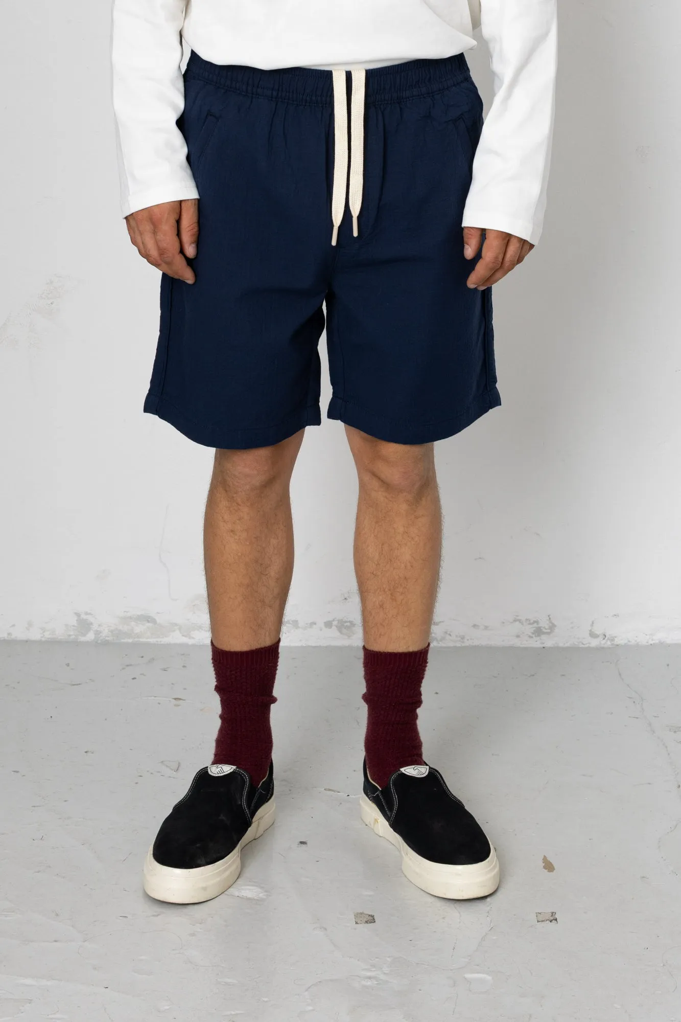 Darwin Textured Assembly Short - French Navy sold by Folk