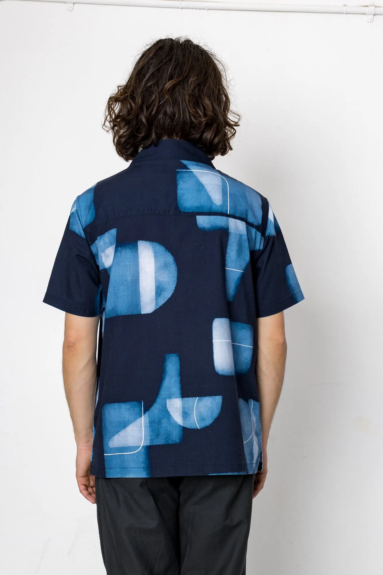 Ritchie Shirt - Indigo Print sold by Folk product image thumbnail 4