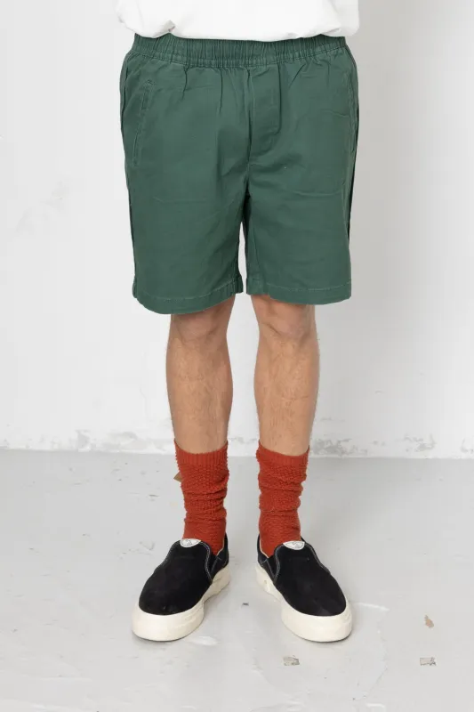 Darwin Nelson Assembly Shorts - Bottle Green made by Folk