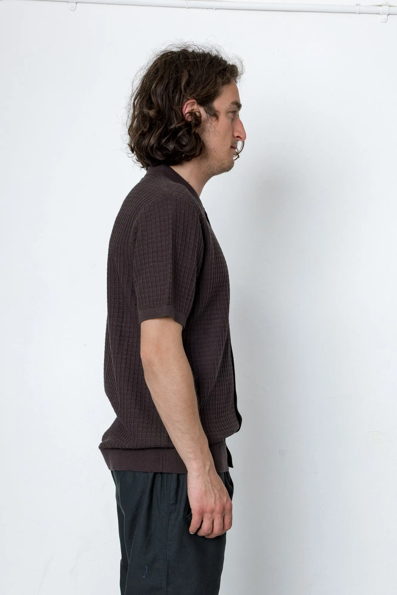 Beech Short Sleeve Button Through - Chocolate sold by Folk product image thumbnail 3
