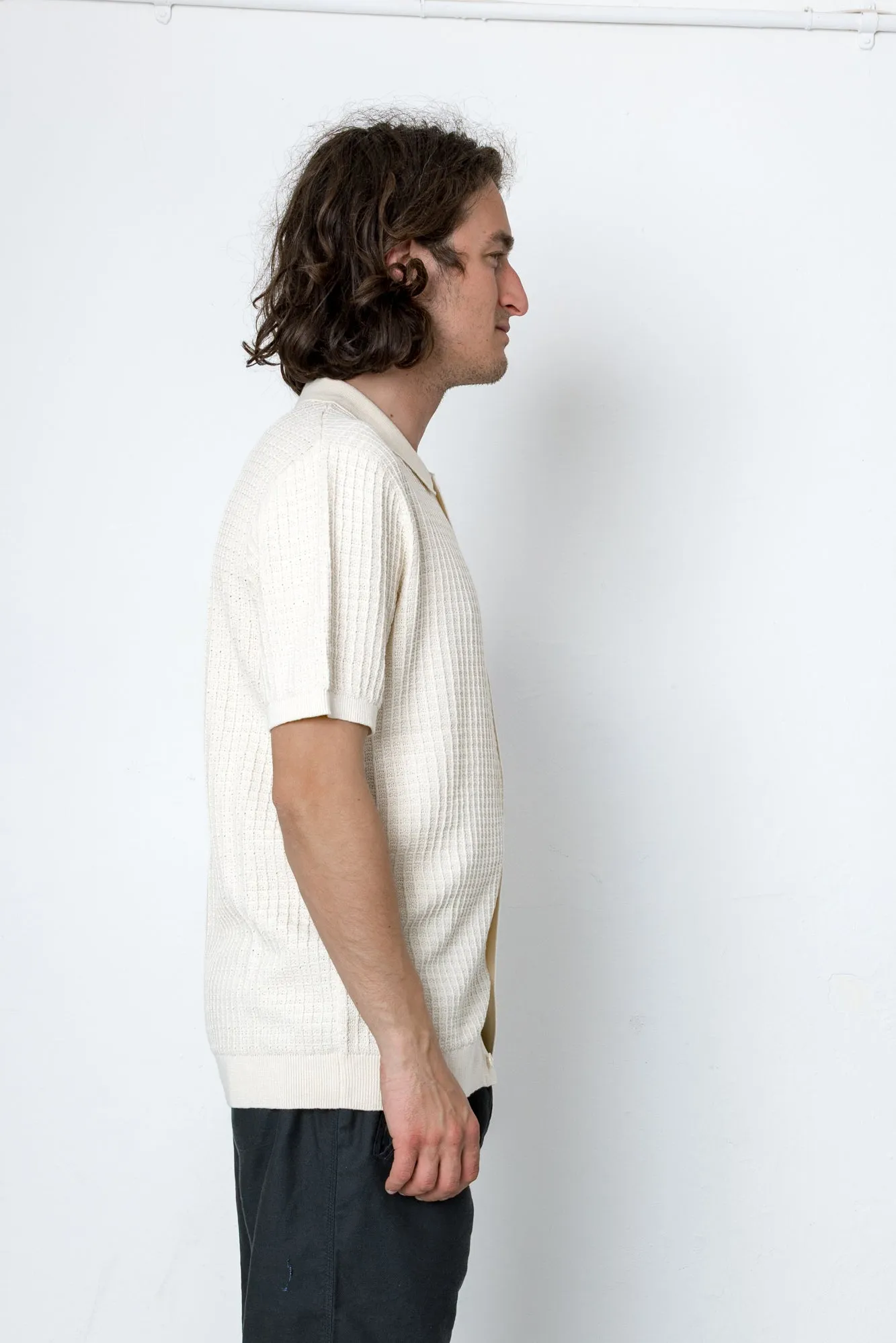 Beech Short Sleeve Button Through - Cream sold by Folk product image thumbnail 3