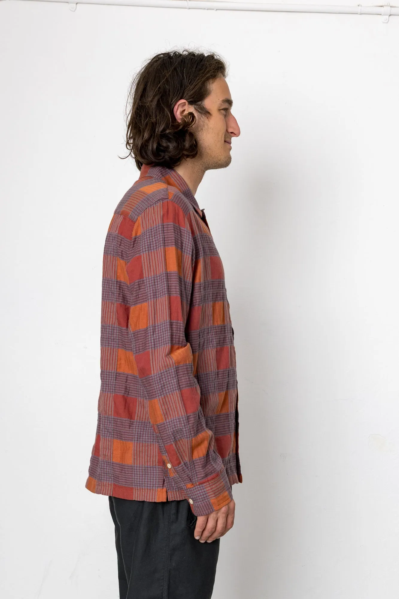 Moore Long Sleeve Shirt - Orange sold by Folk product image thumbnail 3