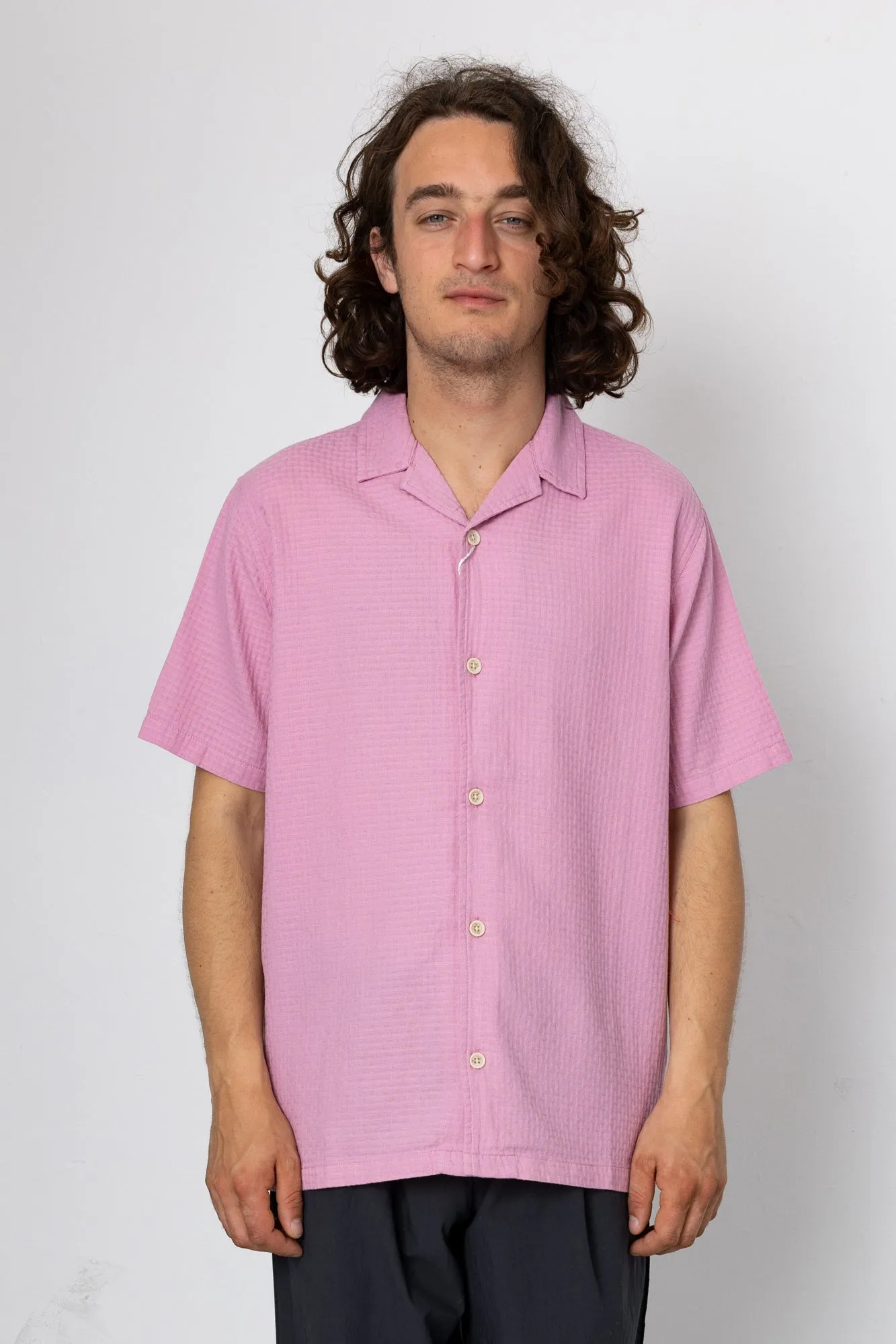 Wilkes Shirt - Raspberry sold by Folk