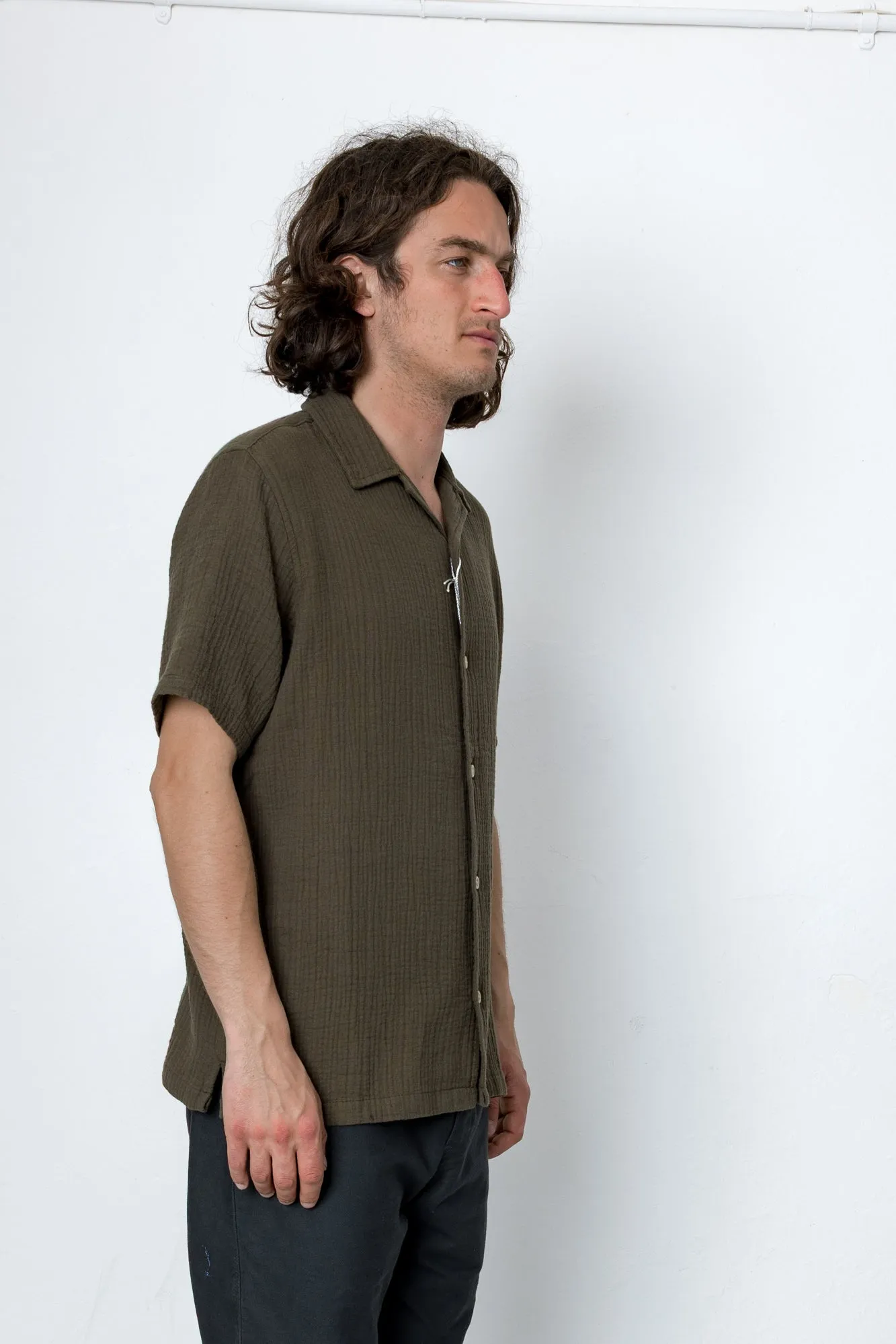 Deck Shirt - Dark Khaki sold by Folk product image thumbnail 2