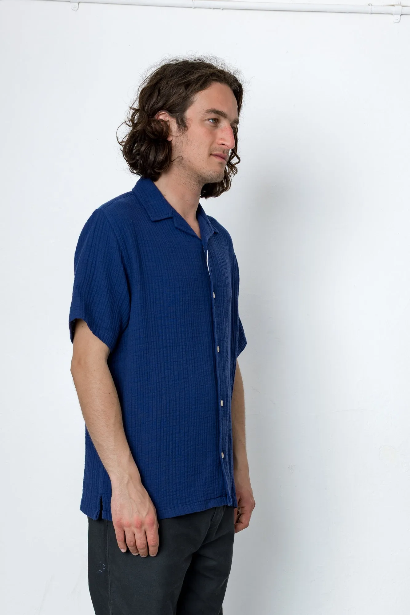 Deck Shirt - Dark Denim sold by Folk product image thumbnail 3