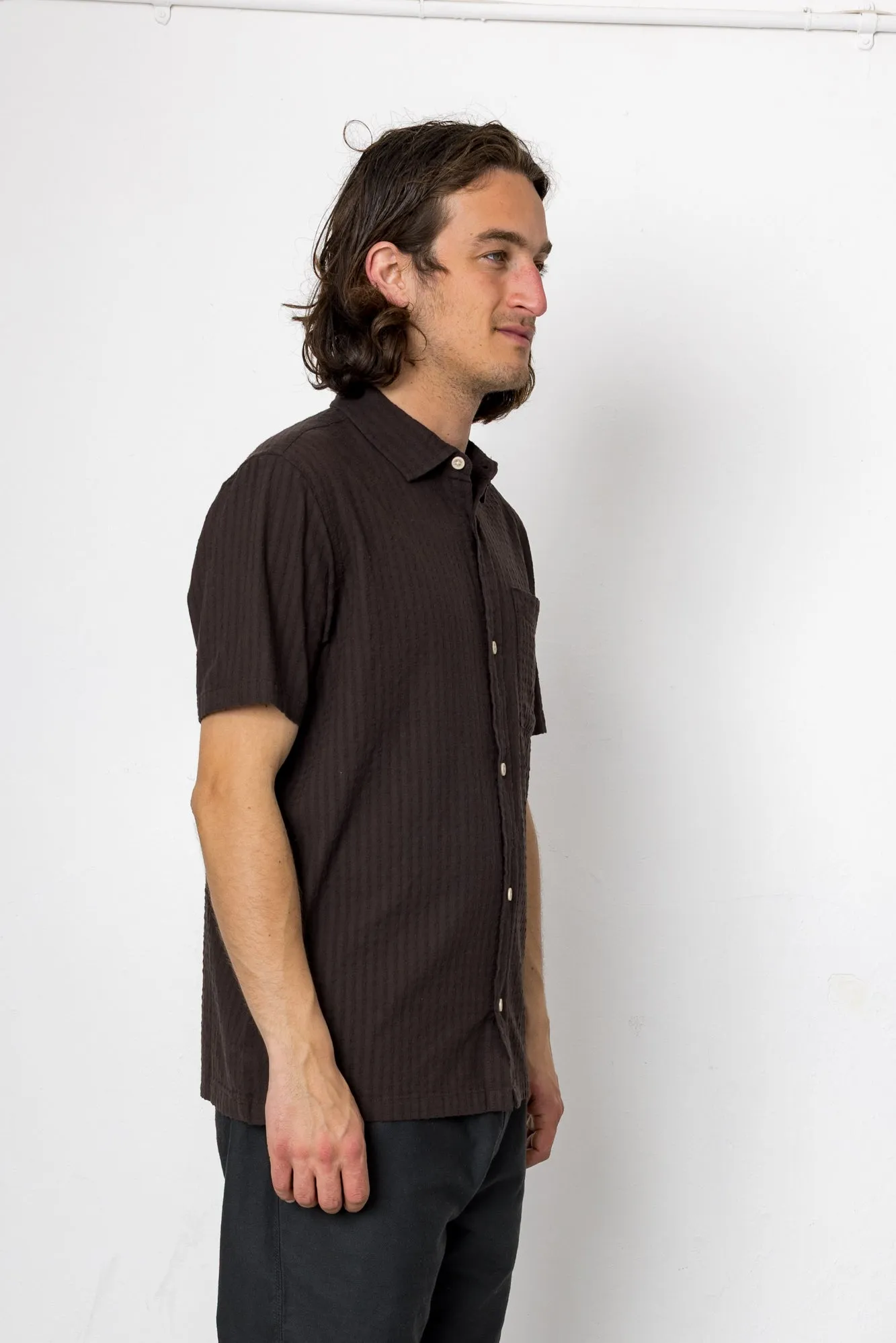 Senna 2 Shirt - Bitter Chocolate sold by Folk product image thumbnail 2