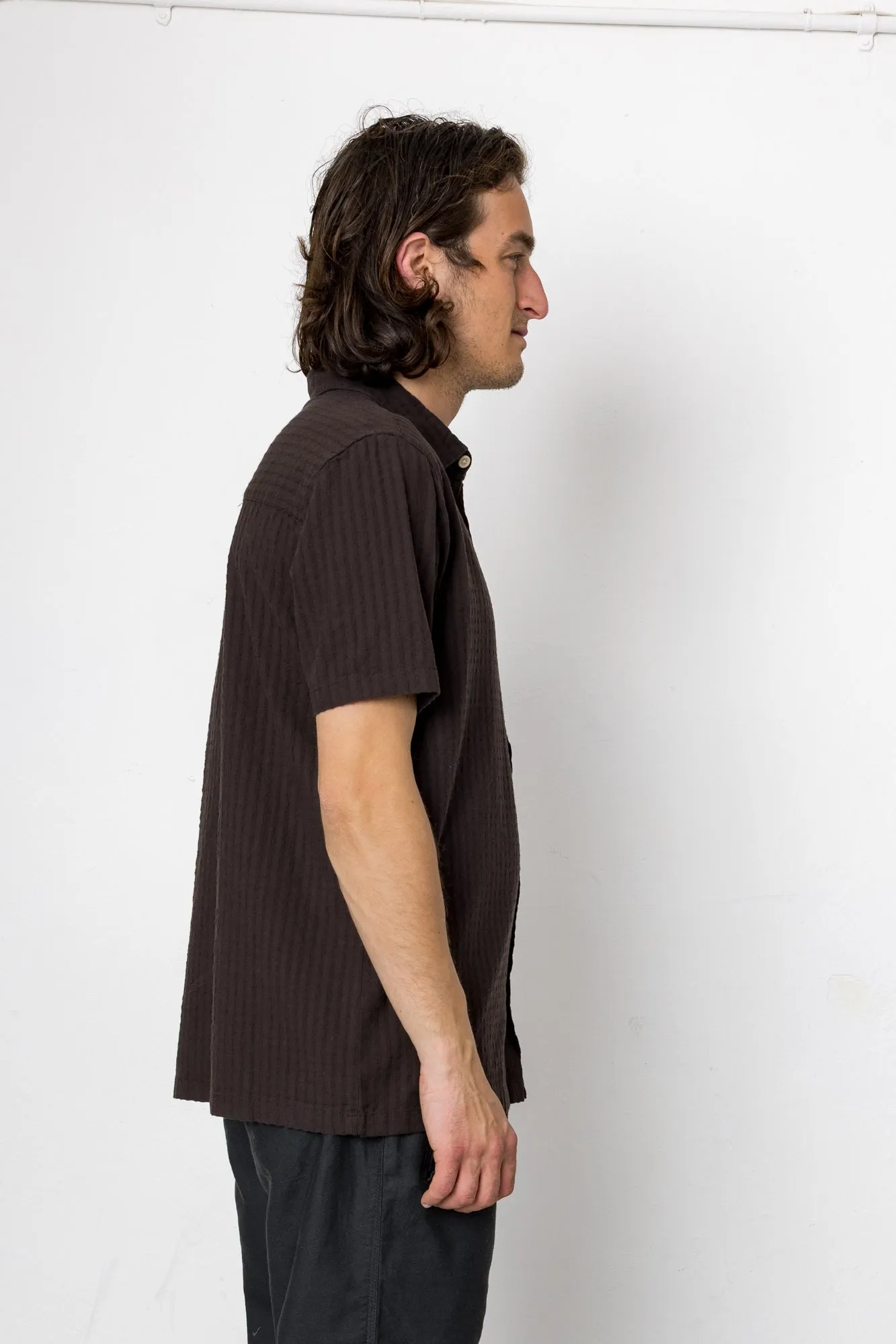 Senna 2 Shirt - Bitter Chocolate sold by Folk product image thumbnail 3