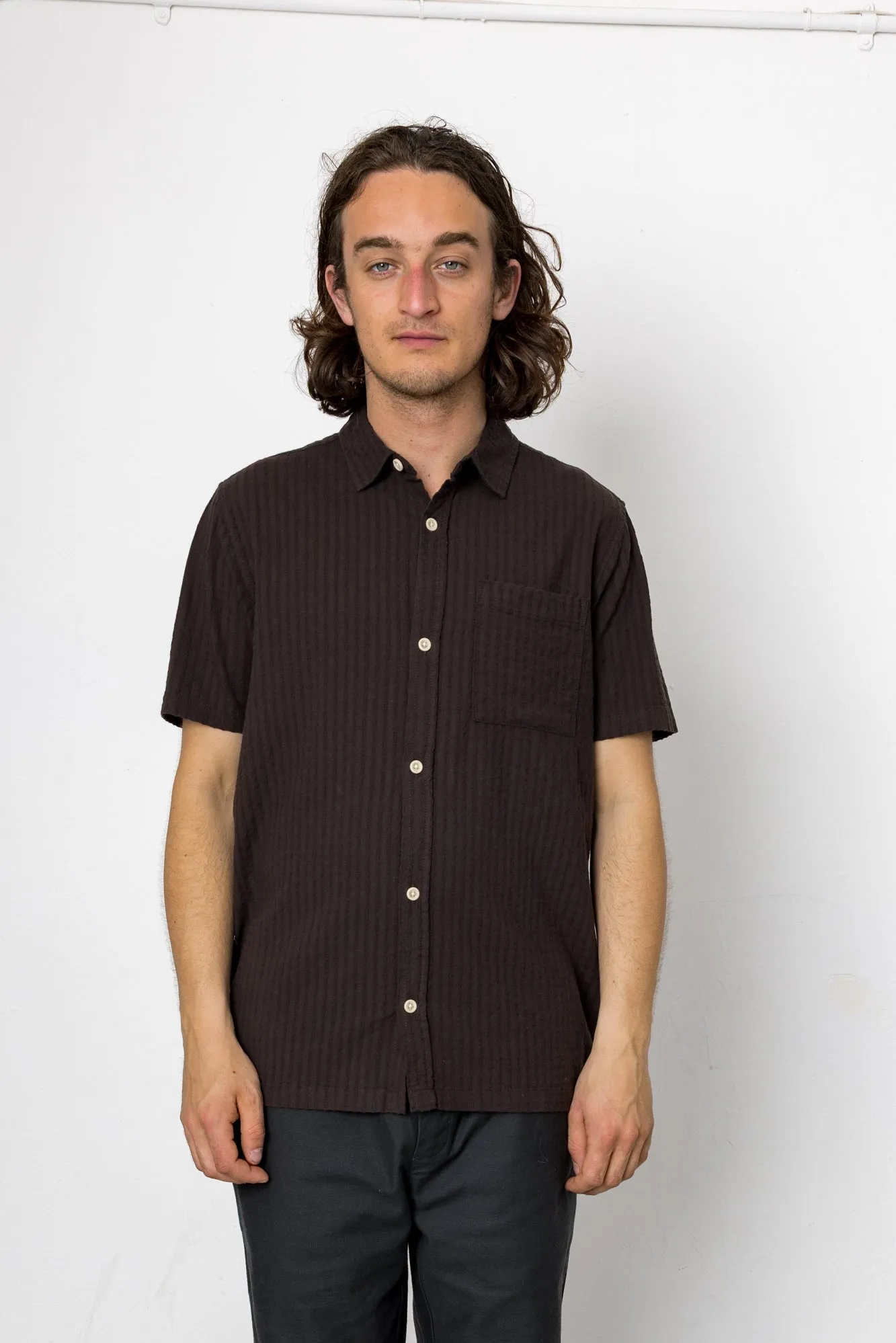 Senna 2 Shirt - Bitter Chocolate sold by Folk