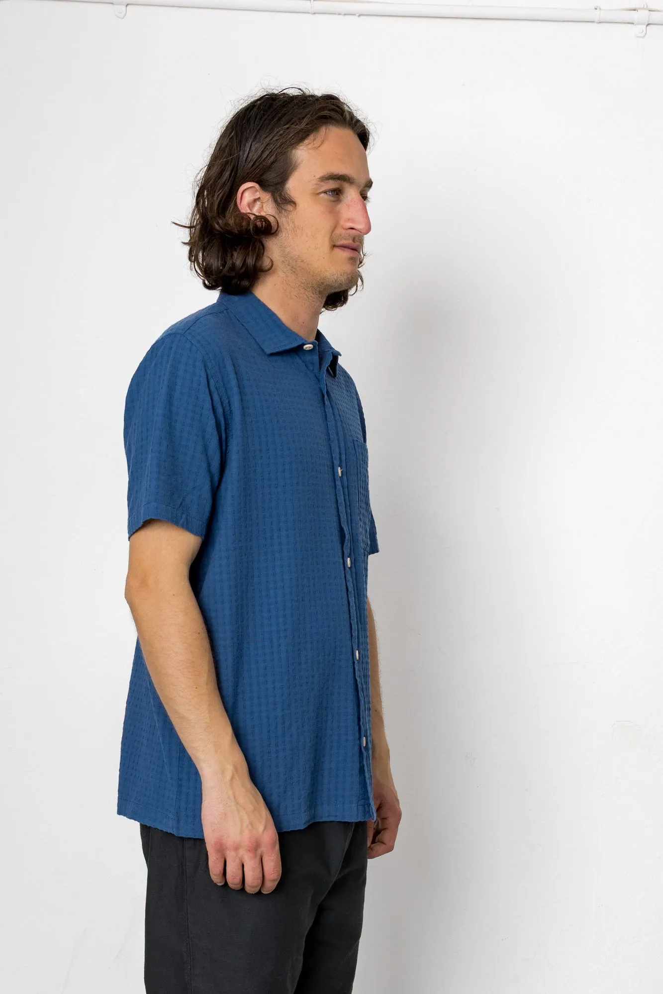 Senna 2 Shirt - Dark Denim sold by Folk product image thumbnail 2