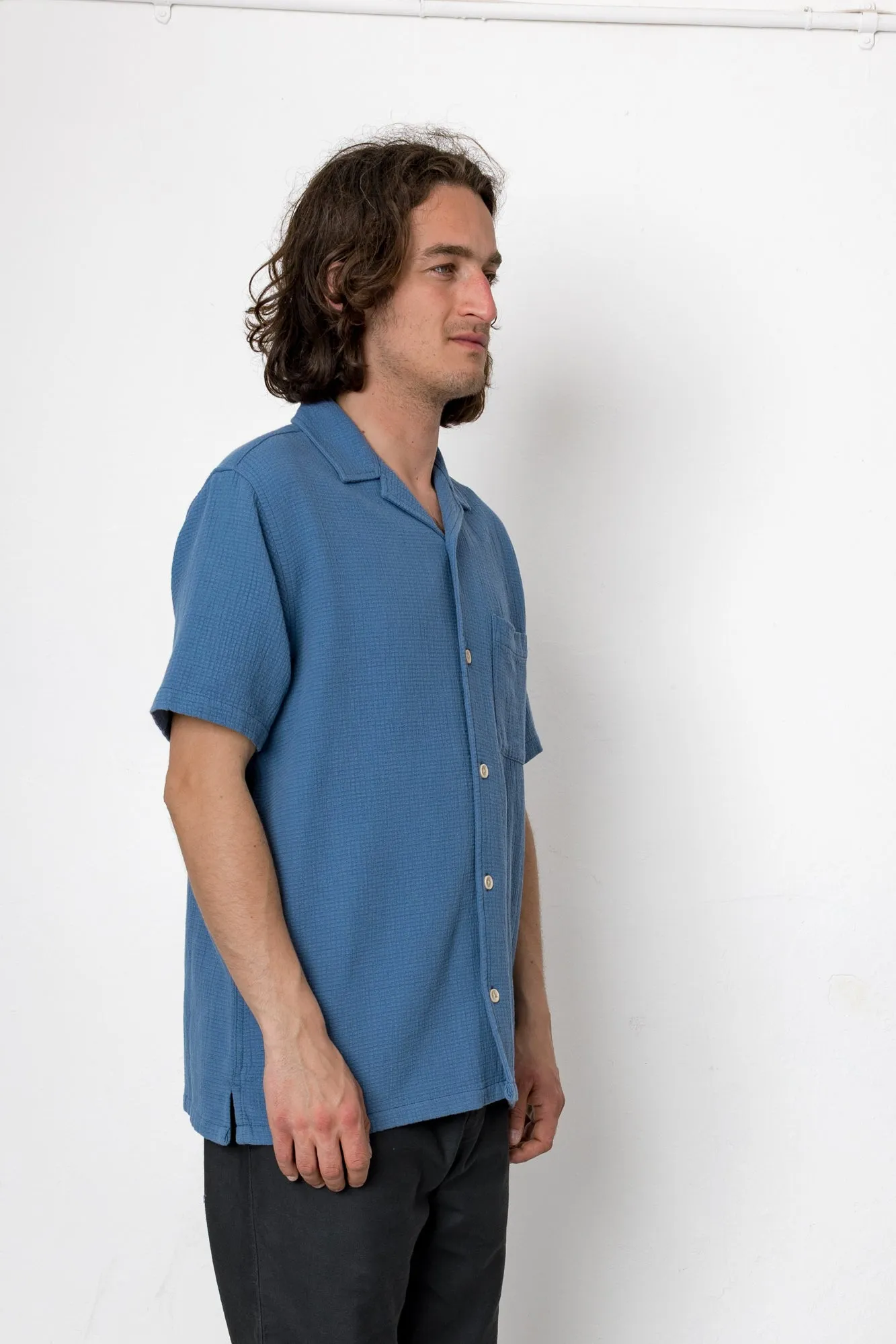 Eldridge Shirt - Airforce Blue sold by Folk product image thumbnail 2