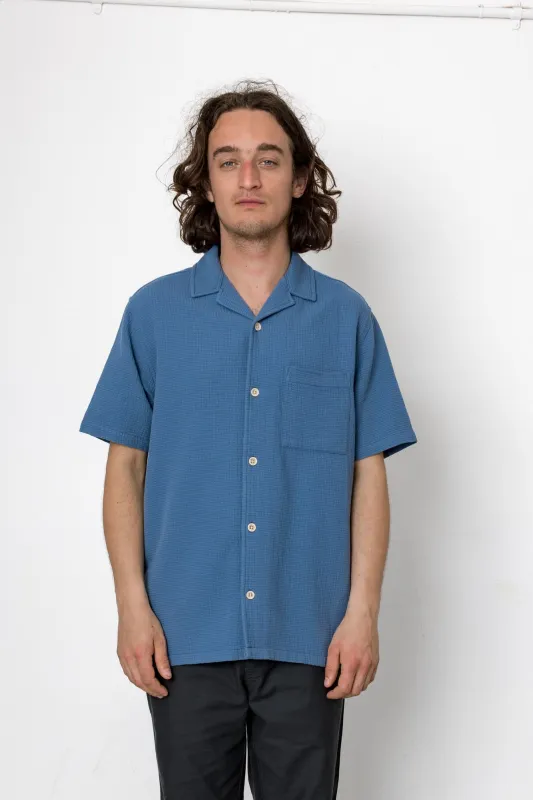 Eldridge Shirt - Airforce Blue made by Folk