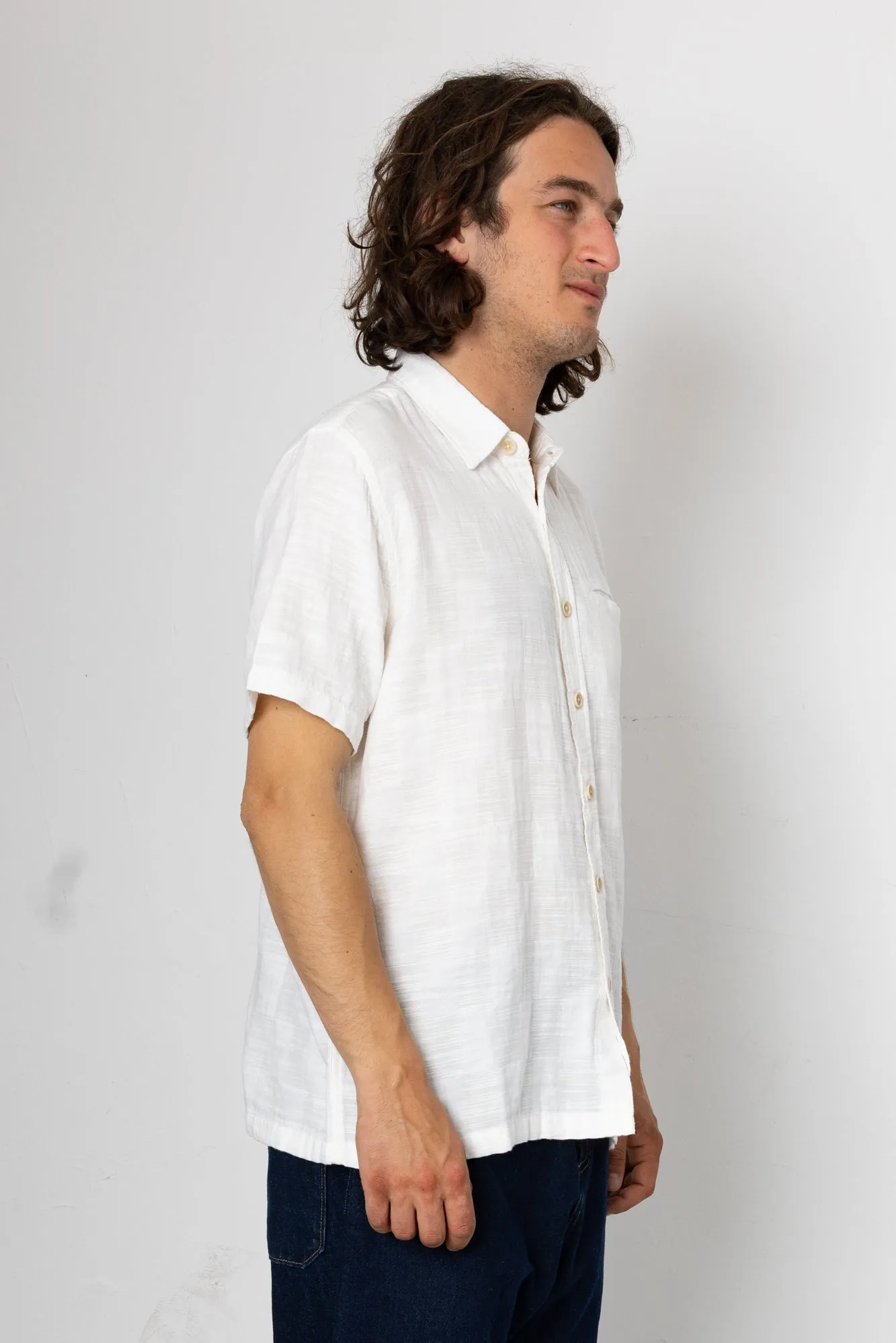 Fulton Shirt - Ecru sold by Folk product image thumbnail 2