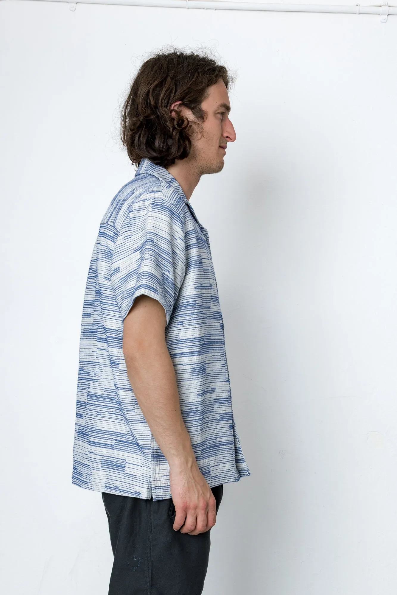 Forth Shirt - Ecru / Blue sold by Folk product image thumbnail 3