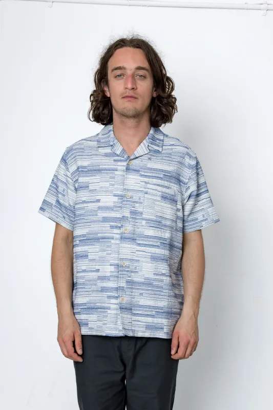 Forth Shirt - Ecru / Blue made by Folk
