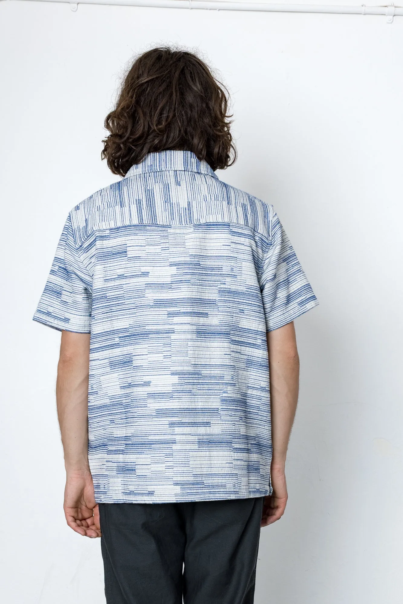 Forth Shirt - Ecru / Blue sold by Folk product image thumbnail 4