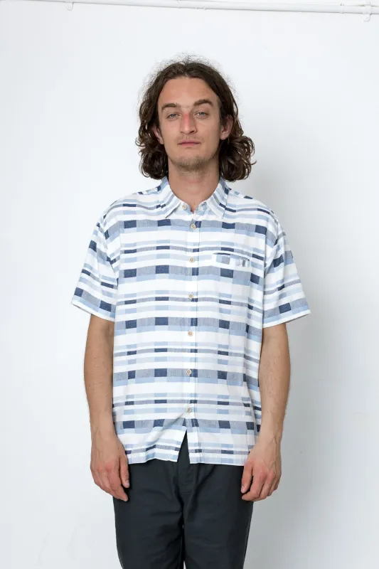 Rushman Shirt - Denim Grid made by Folk