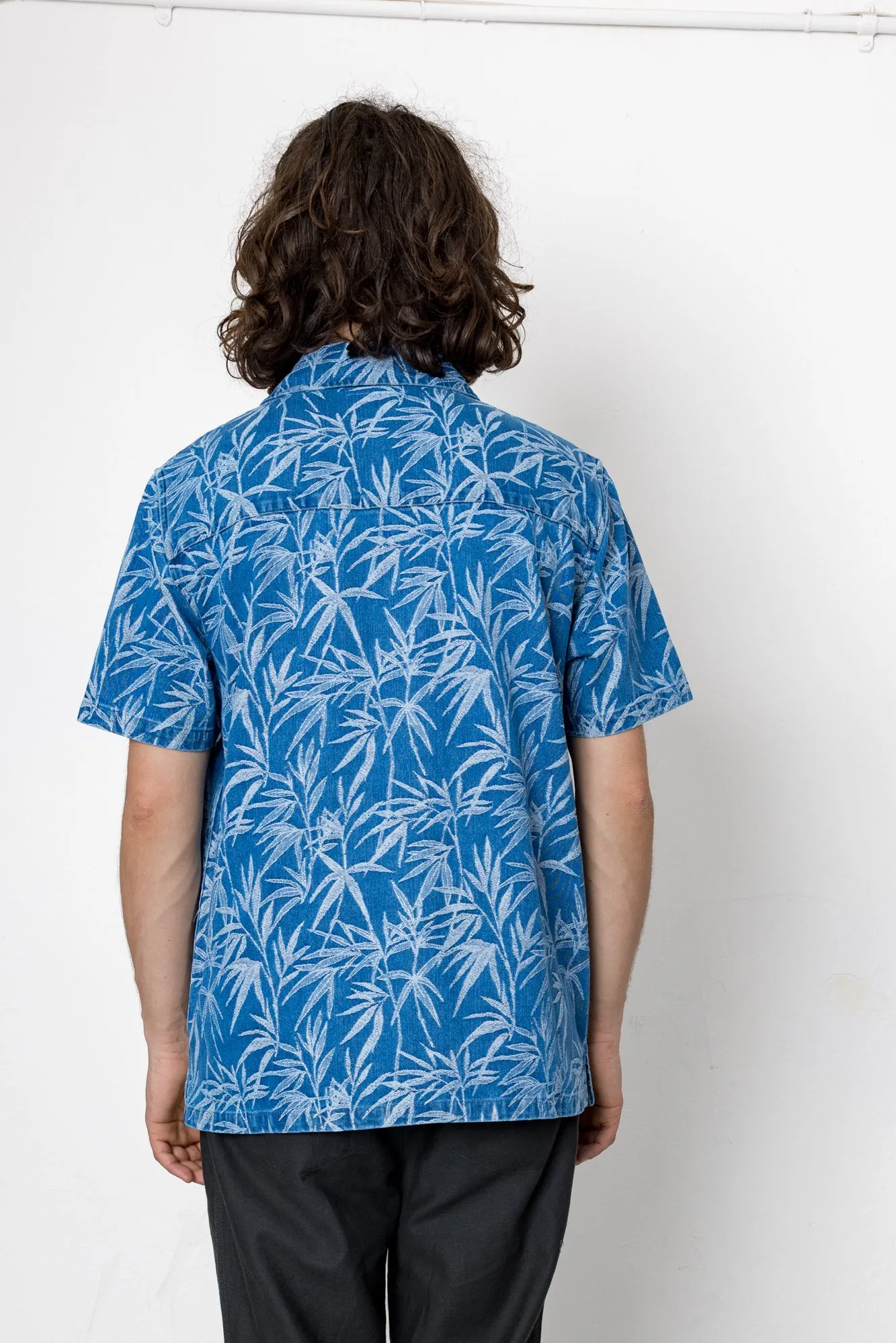 Tropicana Shirt - Denim Tropical Embroidery sold by Folk product image thumbnail 2