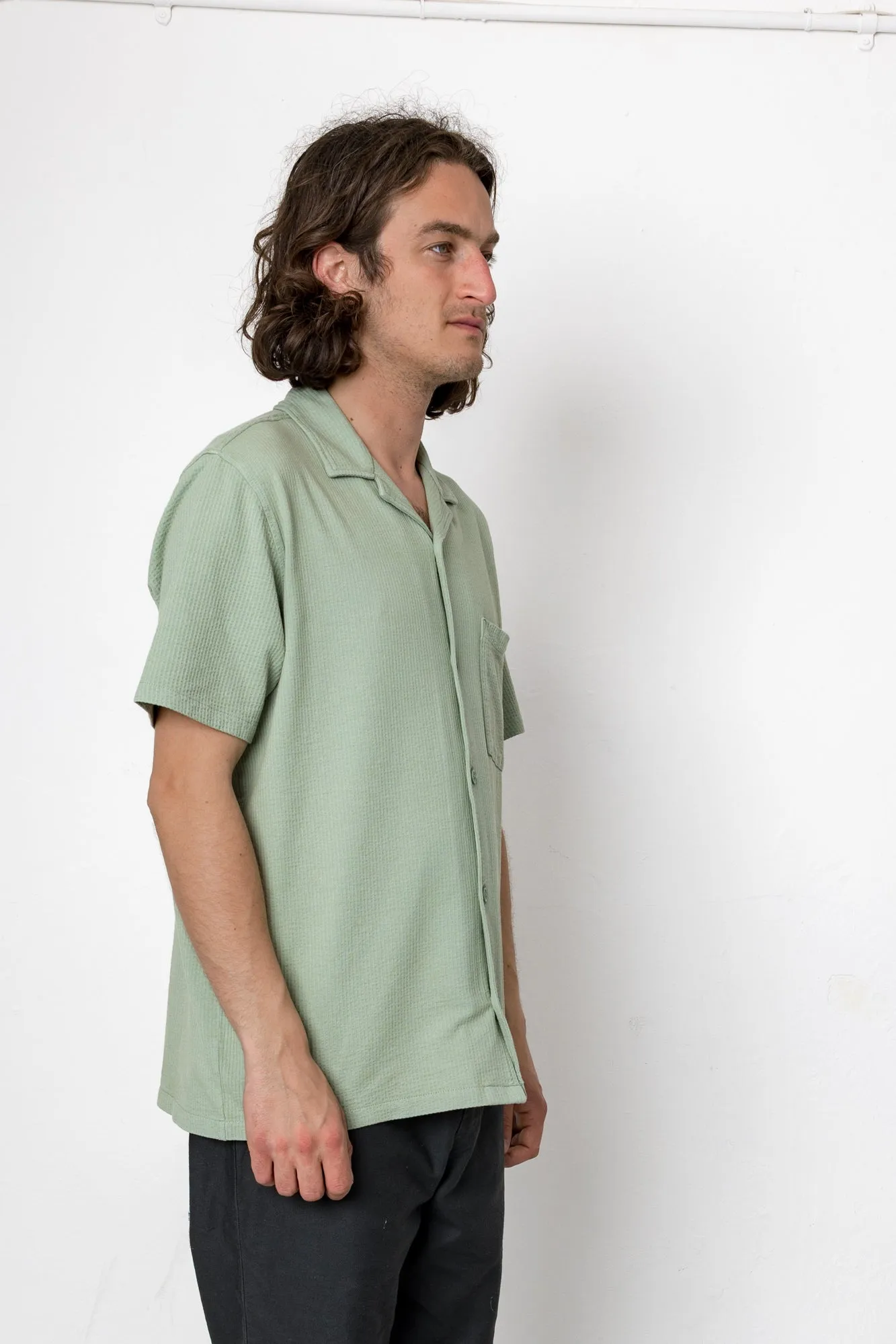 Rice Revere Shirt - Seafoam sold by Folk product image thumbnail 2
