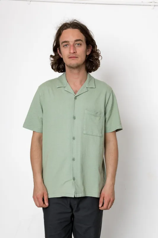 Rice Revere Shirt - Seafoam made by Folk