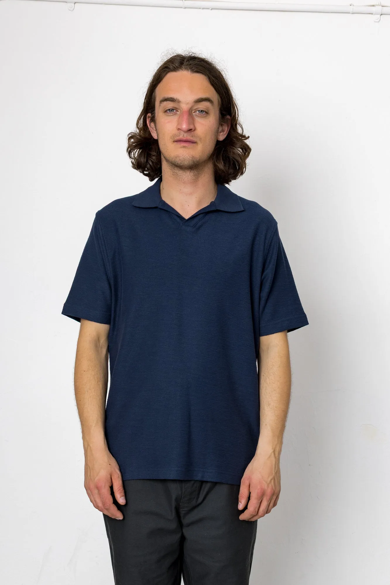 Hammer Polo - Navy sold by Folk
