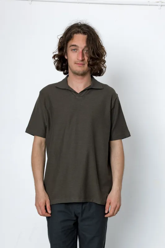 Hammer Polo - Dark Olive made by Folk