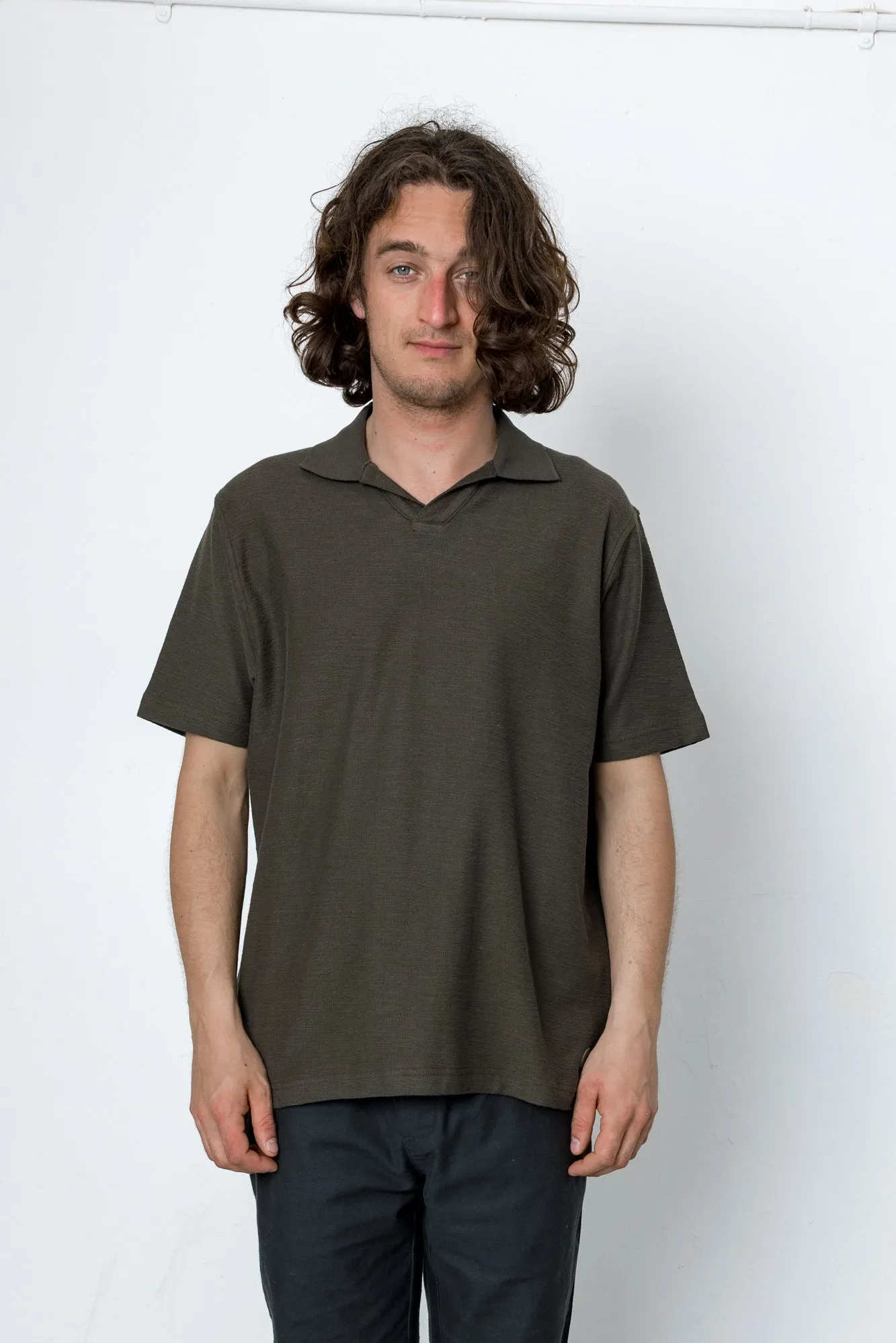 Hammer Polo - Dark Olive sold by Folk