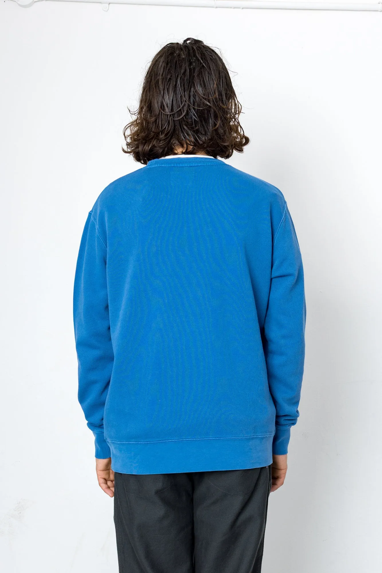 Jack Jacquard Crew - Corn Blue sold by Folk product image thumbnail 4