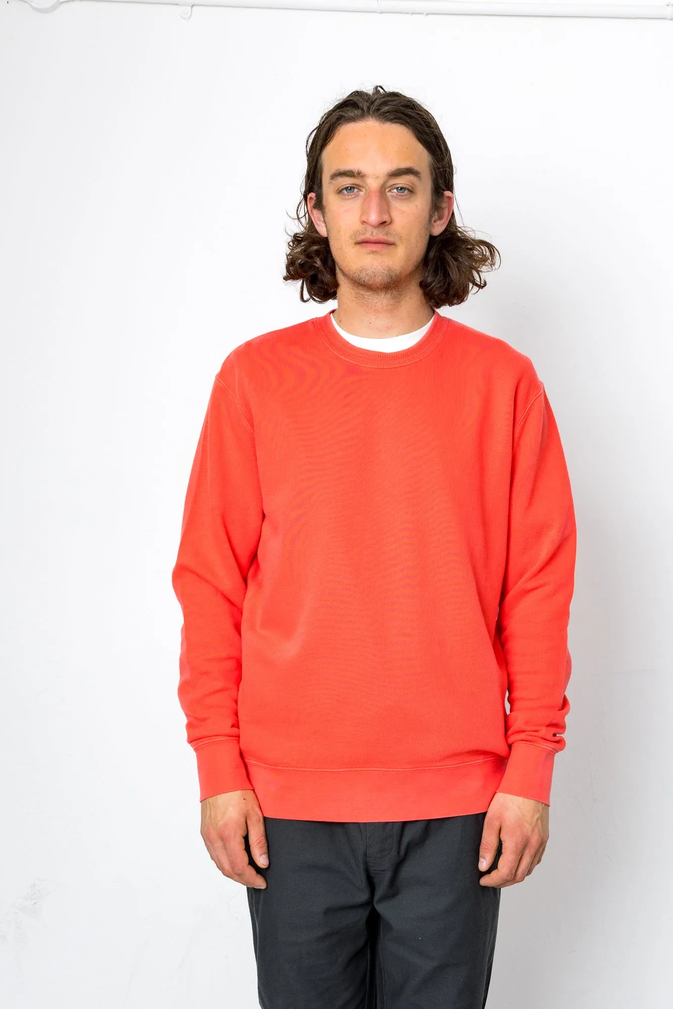 Jack Jacquard Crew - Raspberry sold by Folk