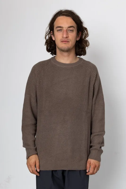Hayley Raglan Crew - Mushroom made by Folk