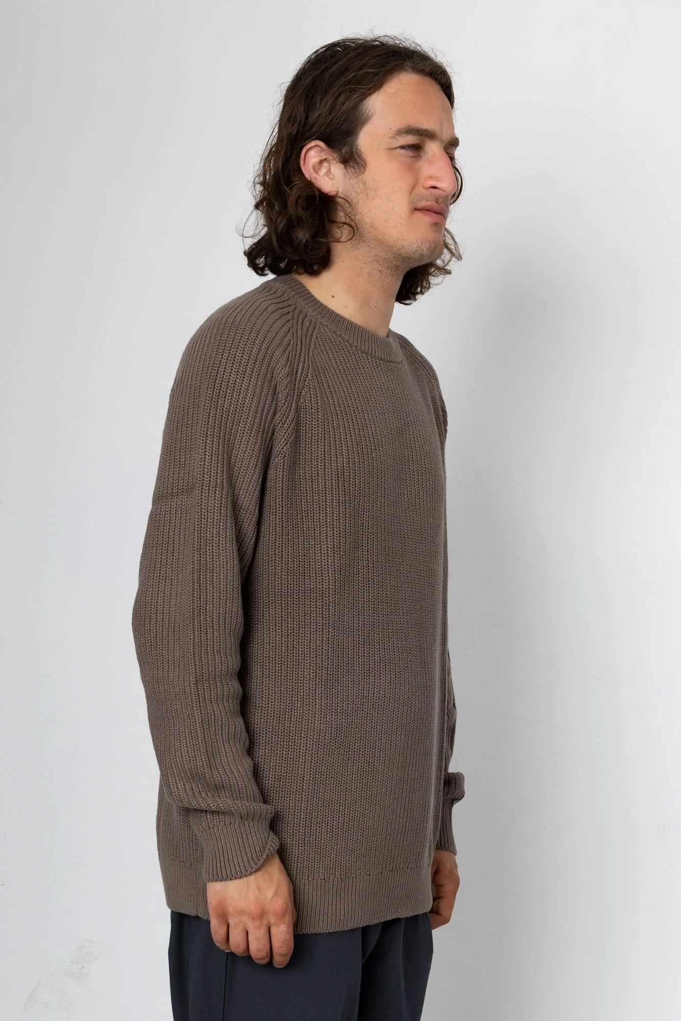 Hayley Raglan Crew - Mushroom sold by Folk product image thumbnail 2