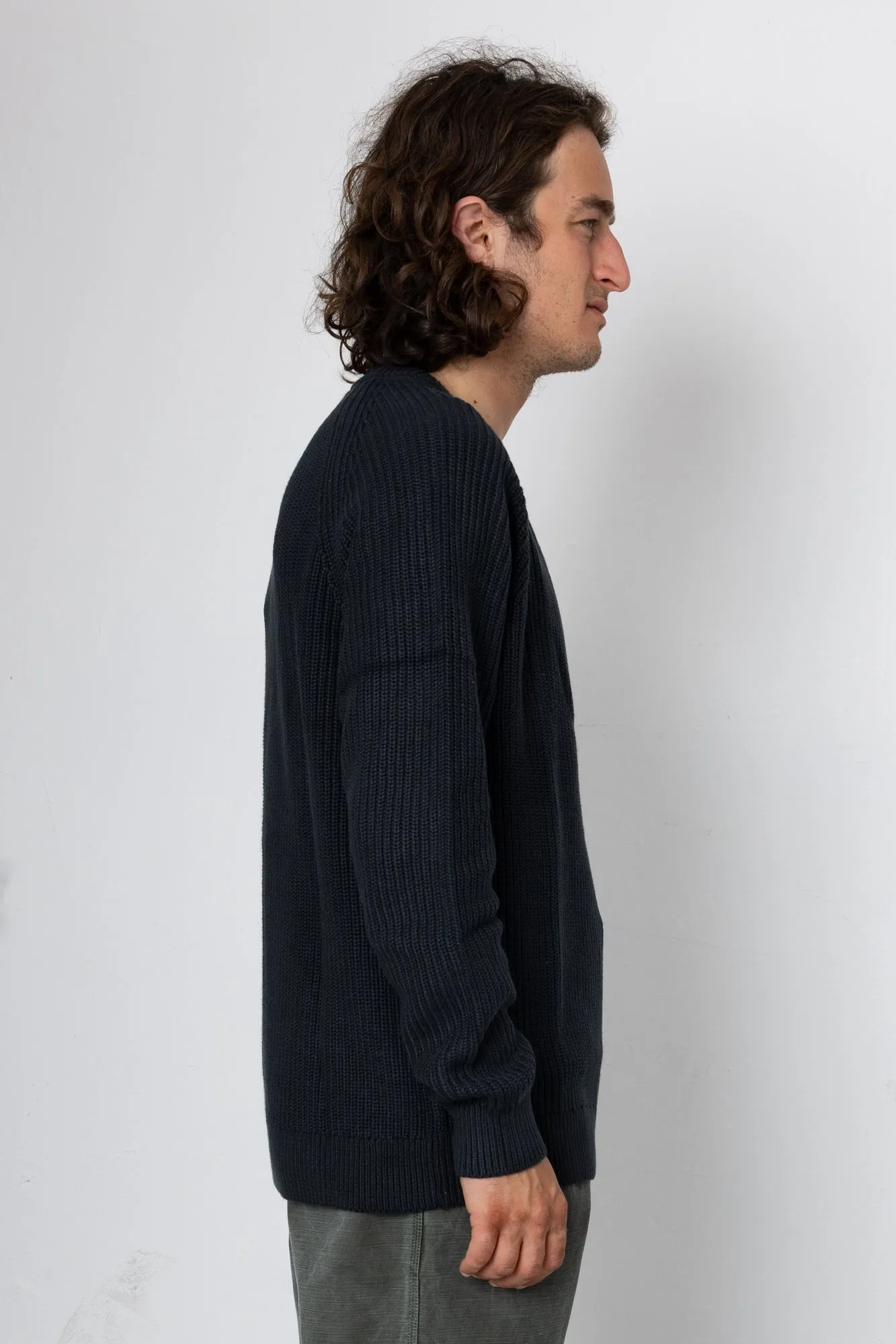 Hayley Raglan Crew - Washed Black sold by Folk product image thumbnail 3